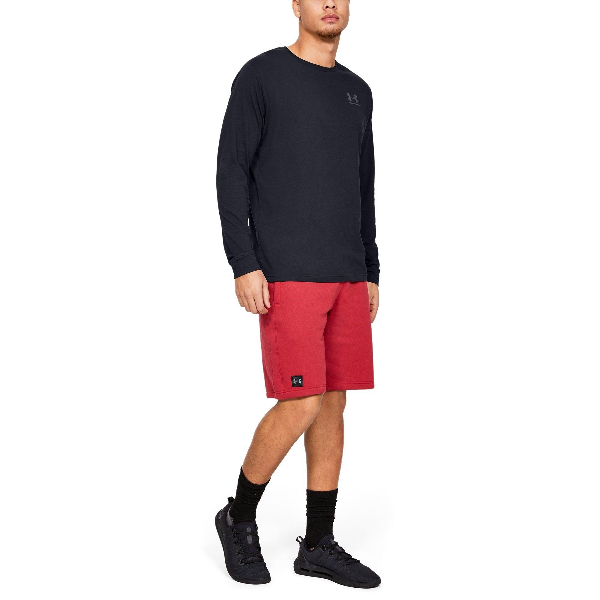 Black/Black - Under Armour - Sportstyle Left Chest Mens Long Sleeve T Shirt - 4