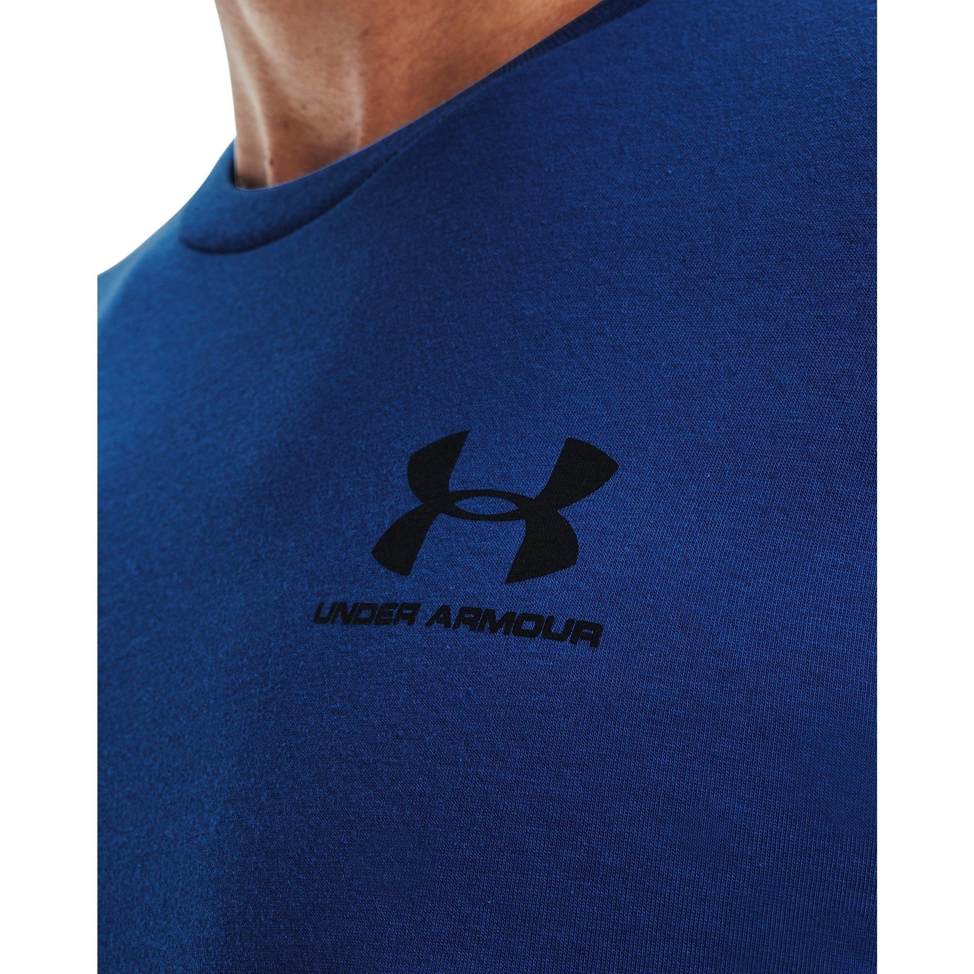 Tech Blue/Black - Under Armour - Under Sportstyle Left Chest Mens Long Sleeve T Shirt - 5