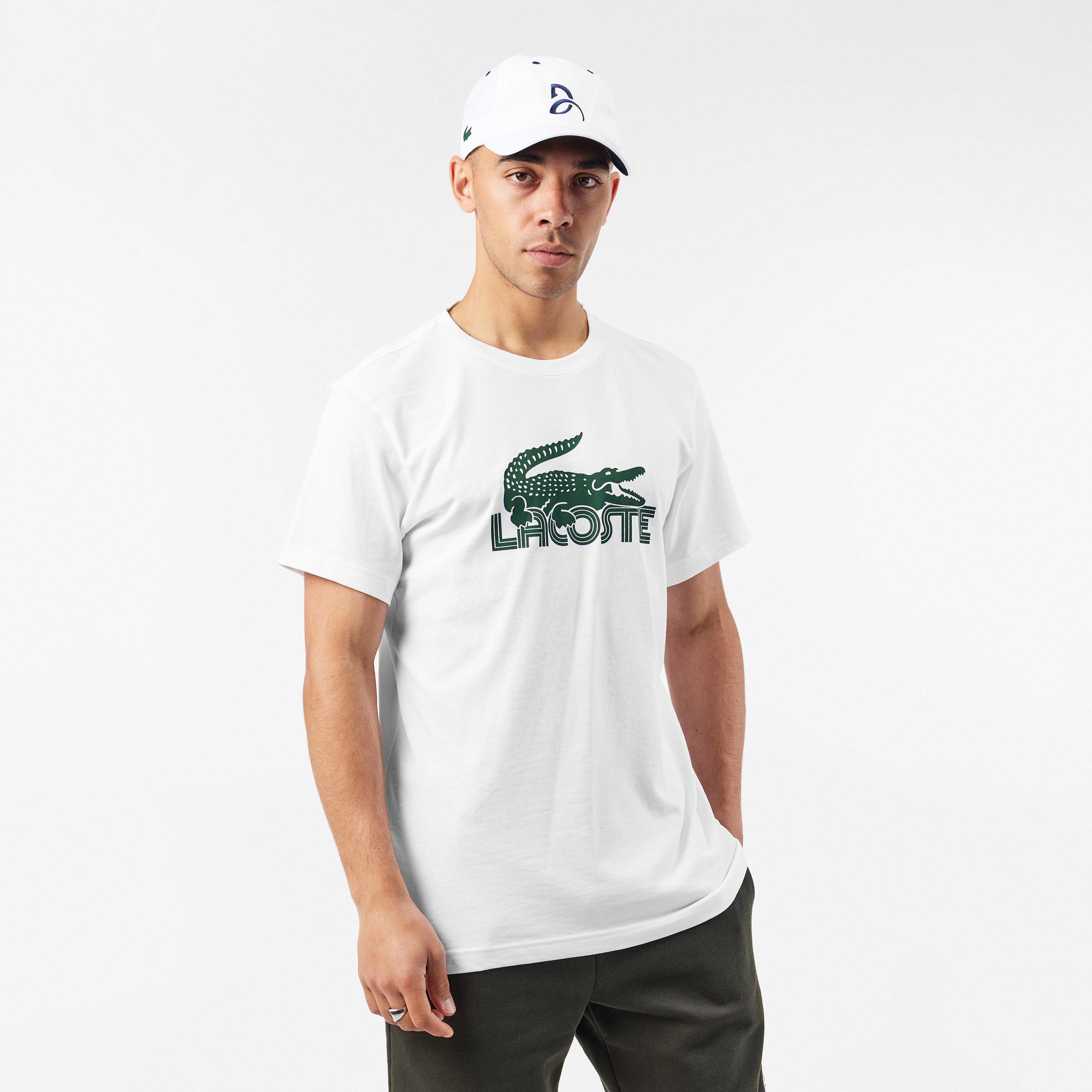 White/Green - Lacoste - Regular Fit T-Shirt - 3