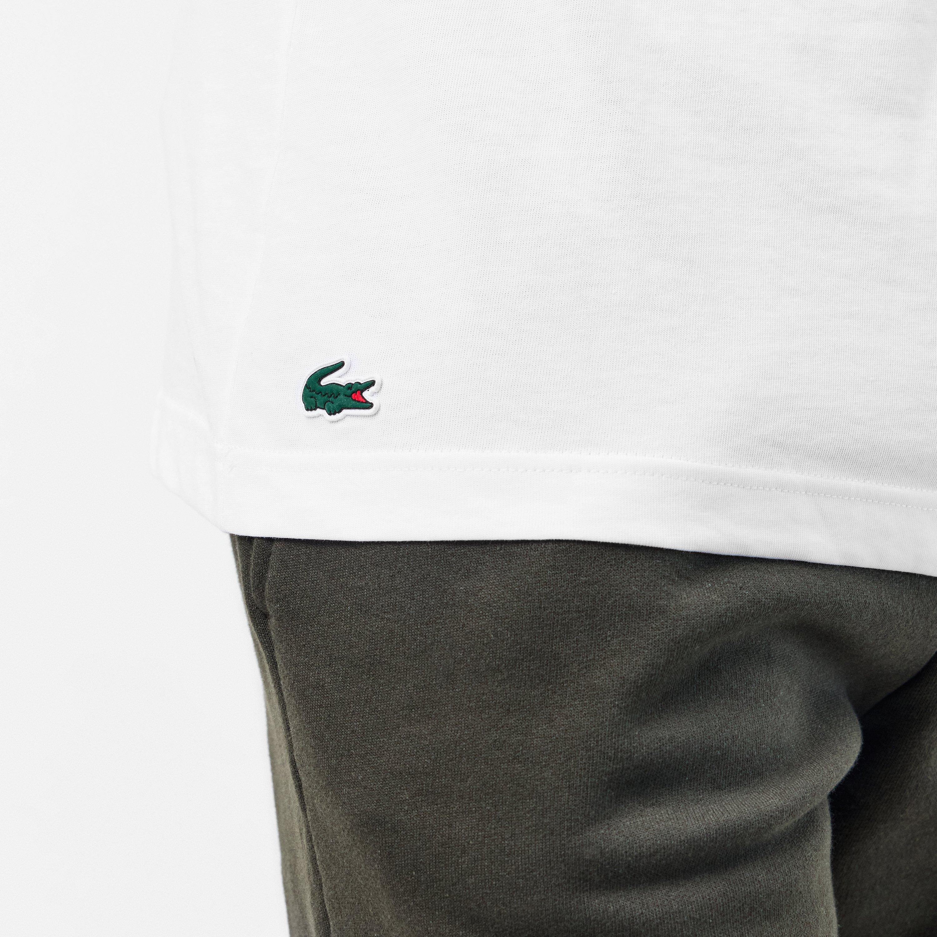 White/Green - Lacoste - Regular Fit T-Shirt - 5