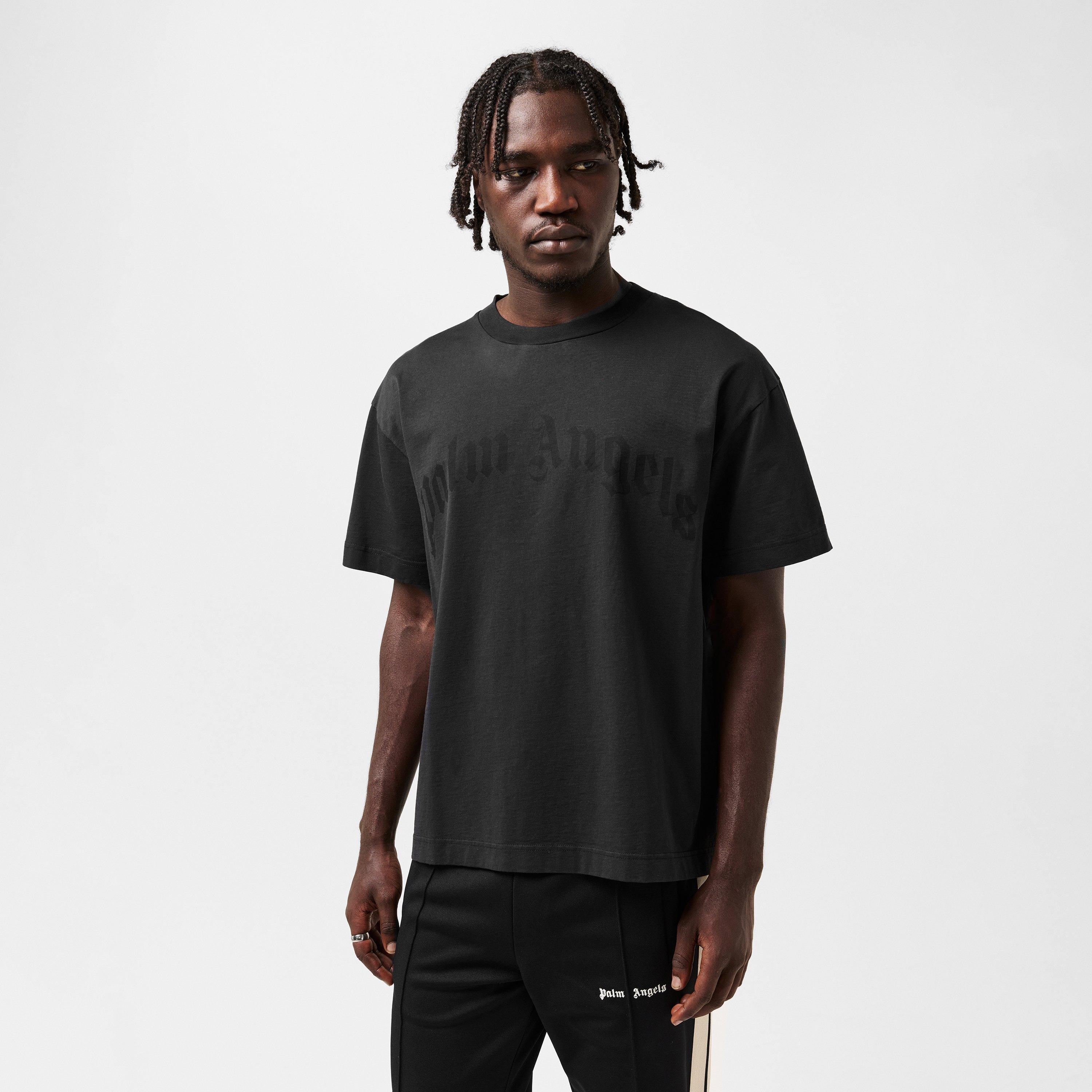 Black/Black - Palm Angels - Men's Oversized T-Shirt - 3