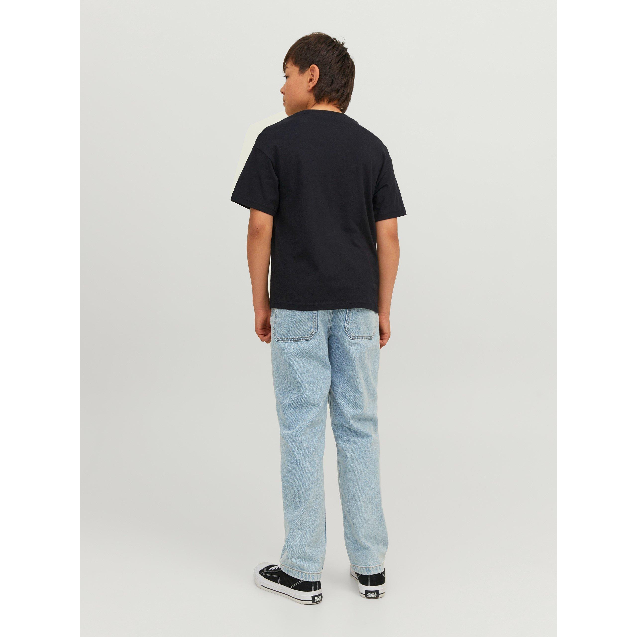 Schwarz - Jack and Jones - Junior Logo Regular Fit T-Shirt - 3