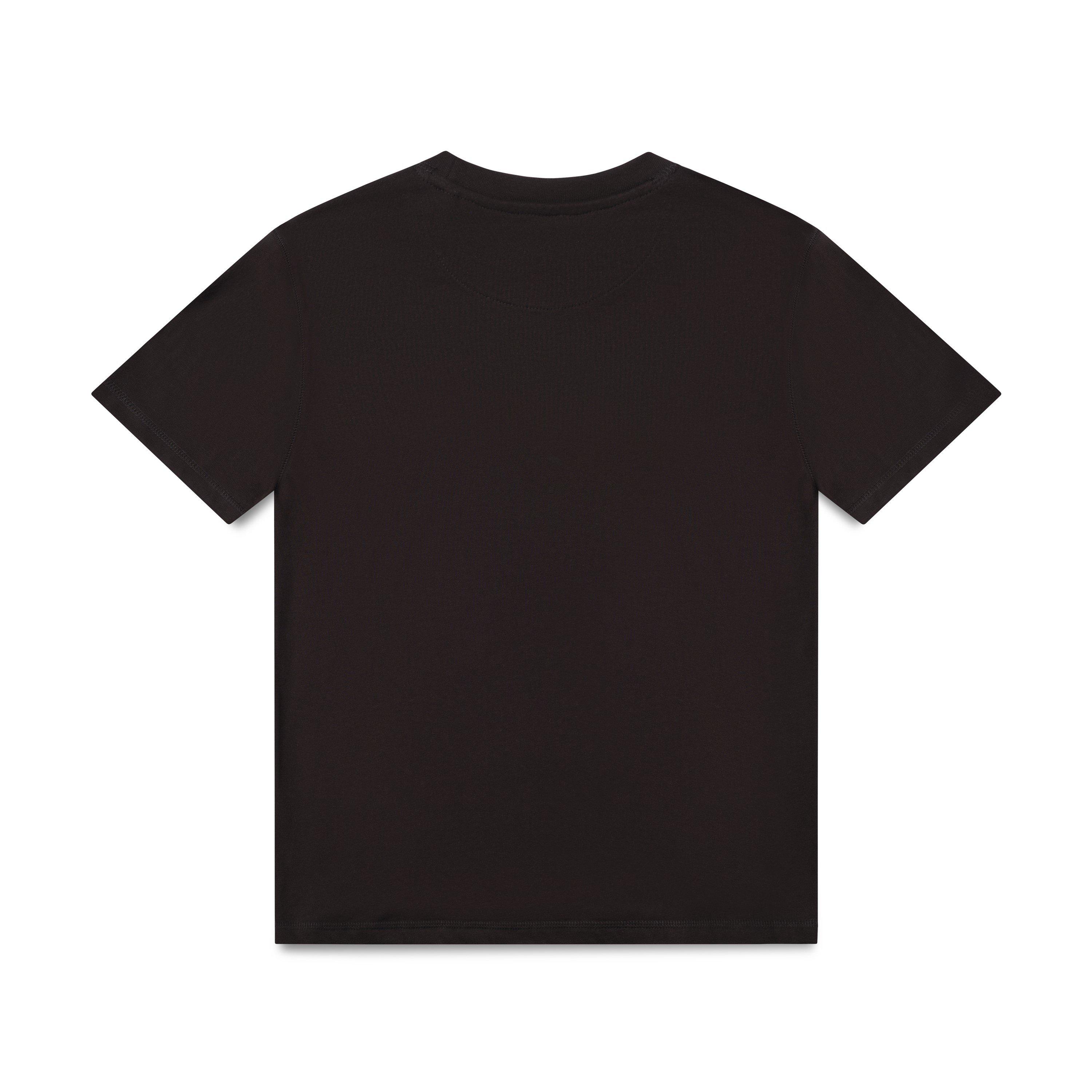 Zwart - Christian Rose - Men's Big Chest Rhinestone Plate Cotton Short-Sleeve Oversized T-Shirt - 2