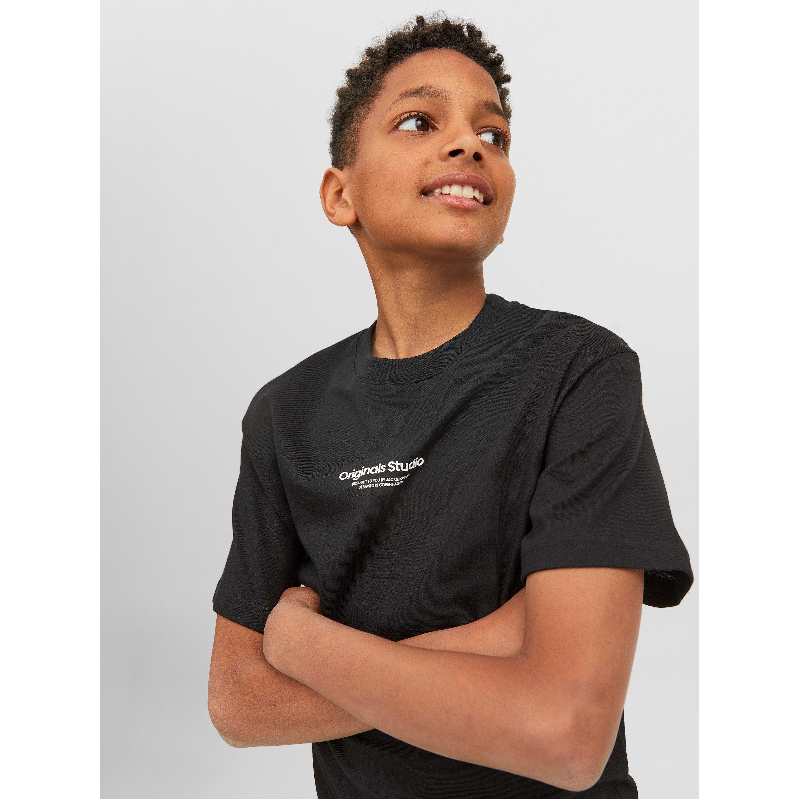 Black - Jack and Jones - Logo Regular Fit T-Shirt - 4