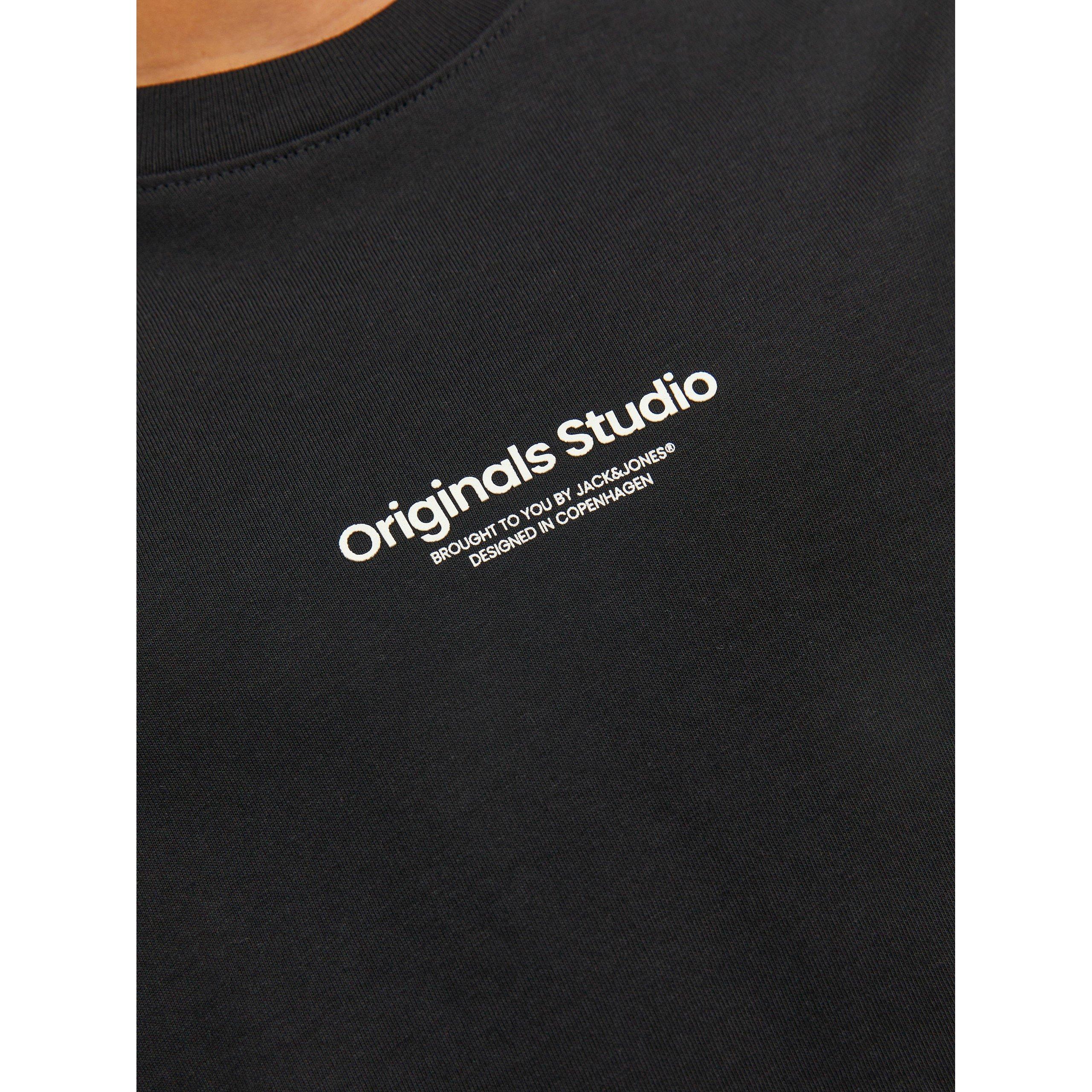 Black - Jack and Jones - Logo Regular Fit T-Shirt - 5