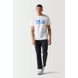 11 Degrees Gradient Graphic T-Shirt - White