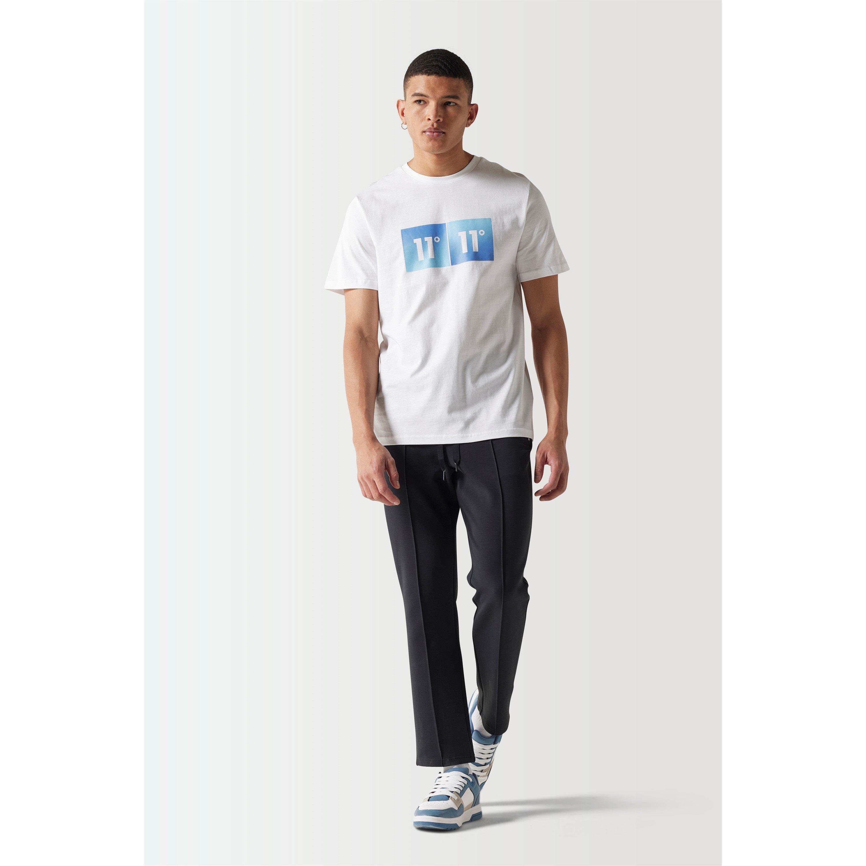 Wit - 11 Degrees - Gradient Graphic T-Shirt - White - 7