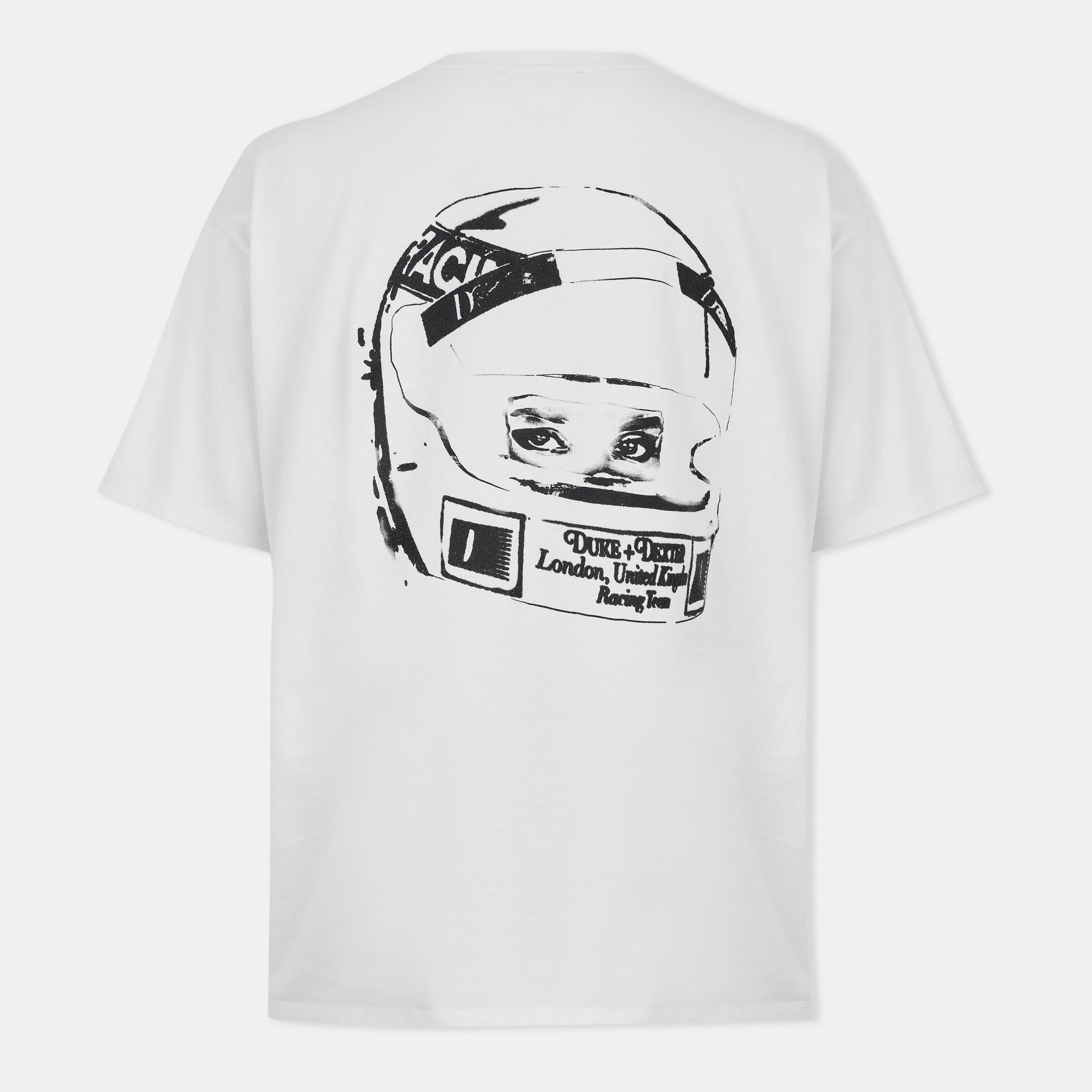 Vintage White - Duke and Dexter - Men's Oversized T-Shirt - 2