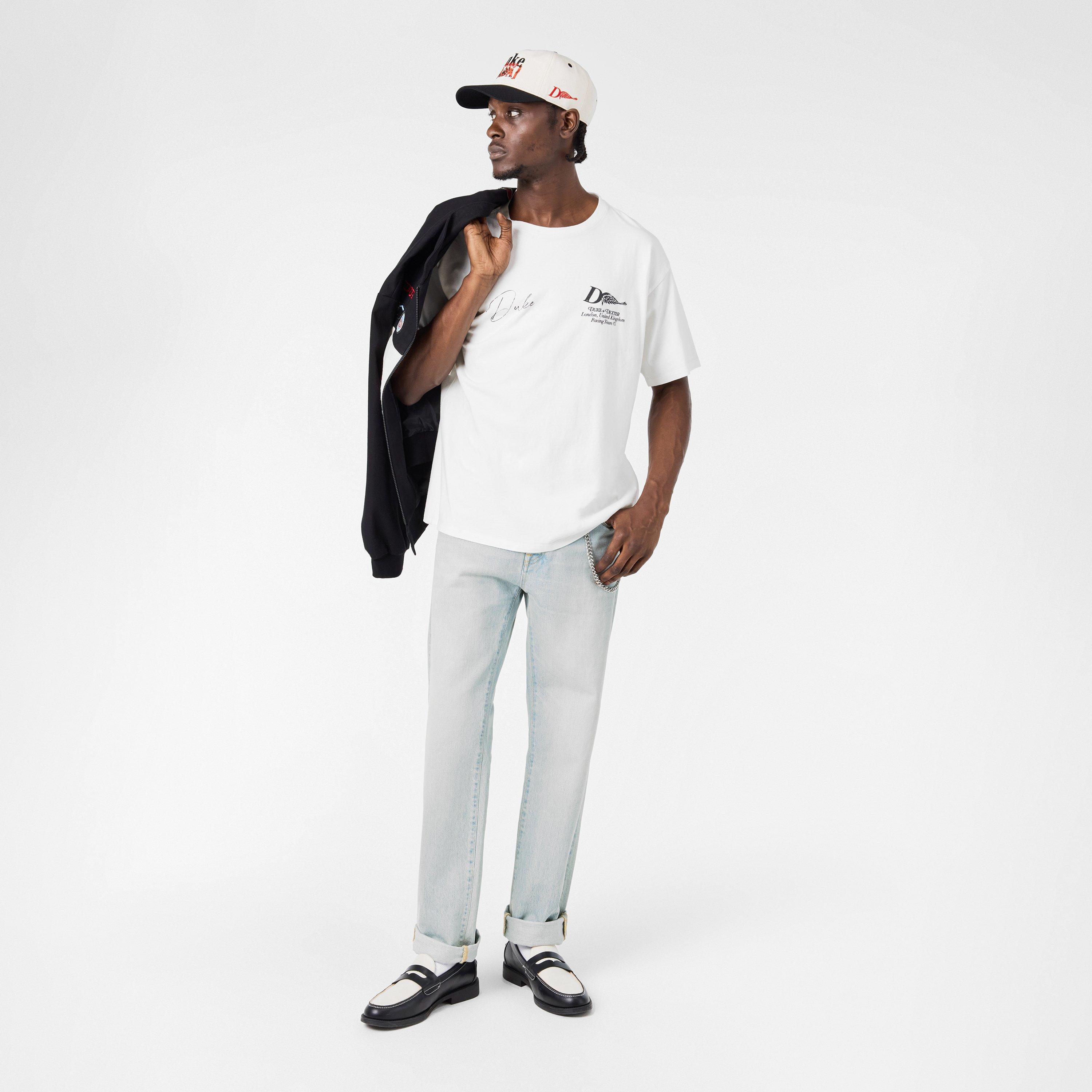 Vintage White - Duke and Dexter - Men's Oversized T-Shirt - 6