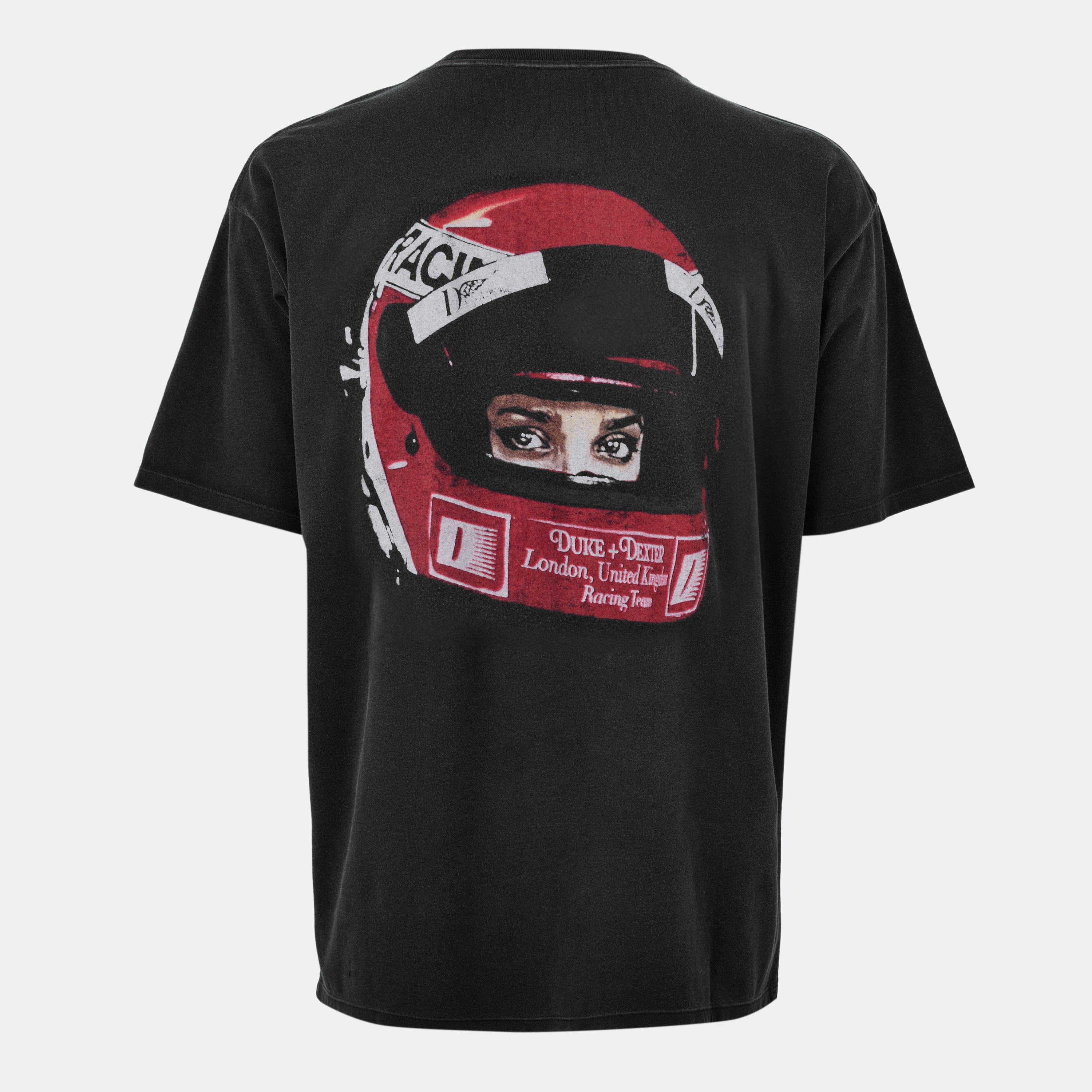 Washed Black - Duke and Dexter - Men's Oversized T-Shirt - 2