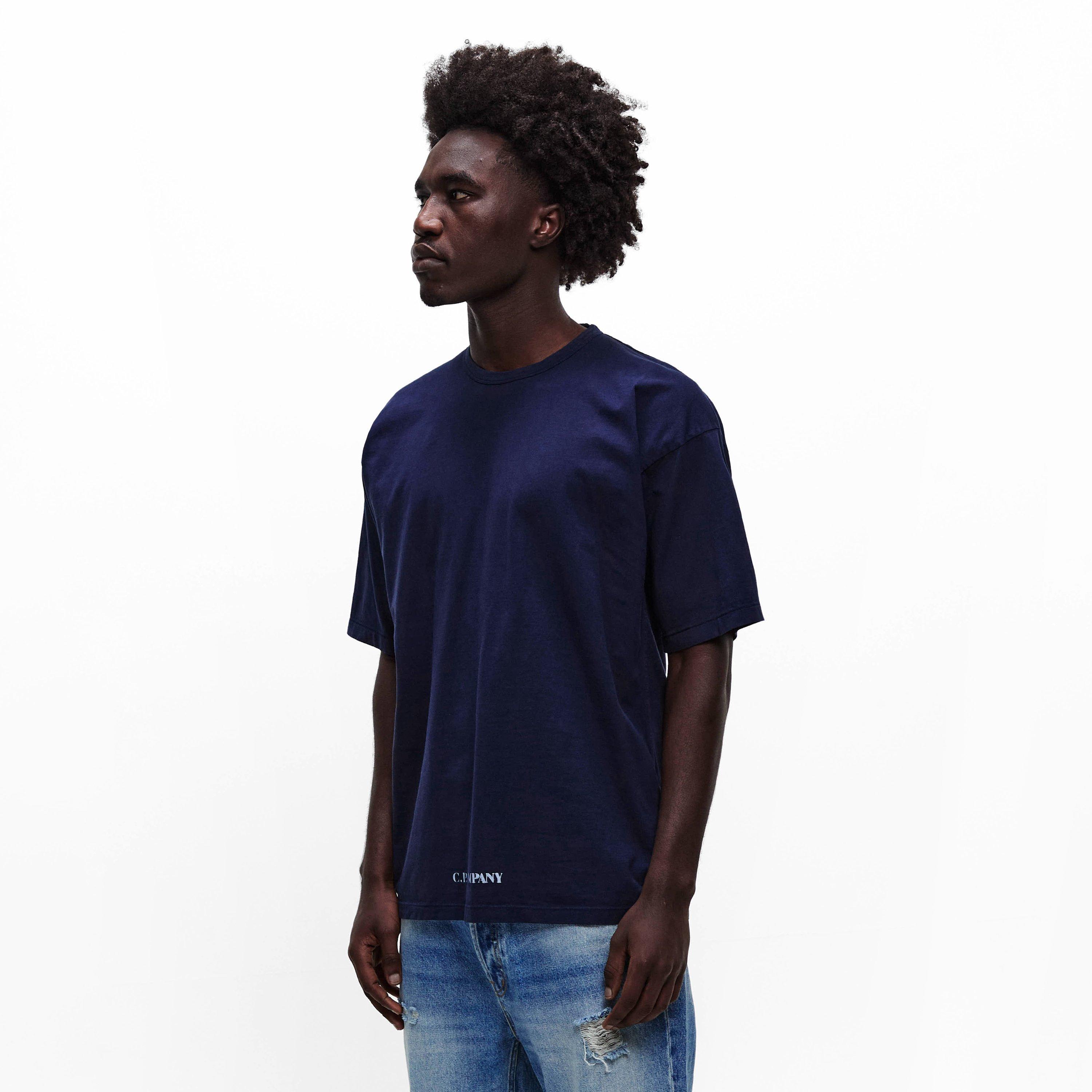 Midnght Nvy 889 - CP Company - CP Back Logo TS Sn61 - 3