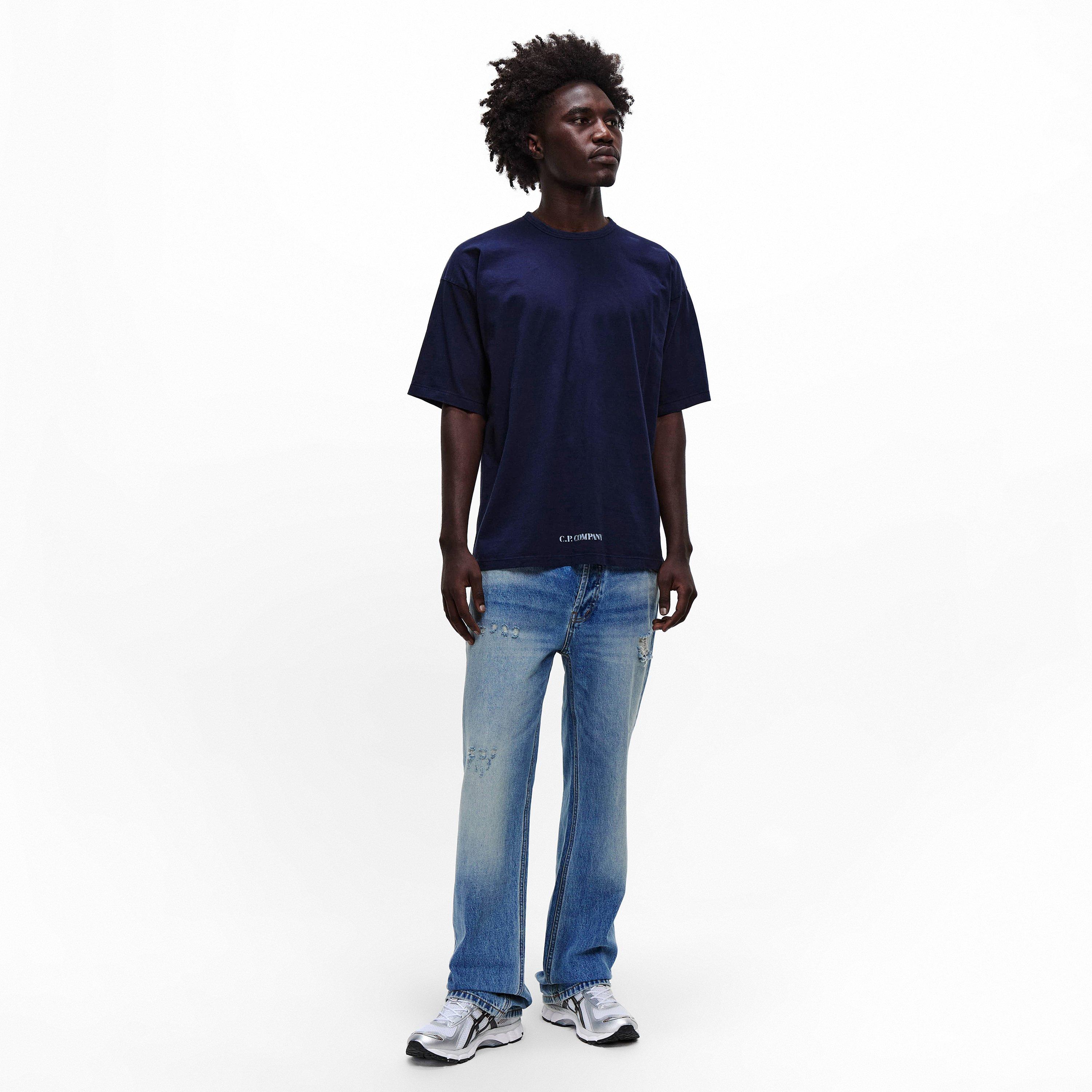 Midnght Nvy 889 - CP Company - CP Back Logo TS Sn61 - 6