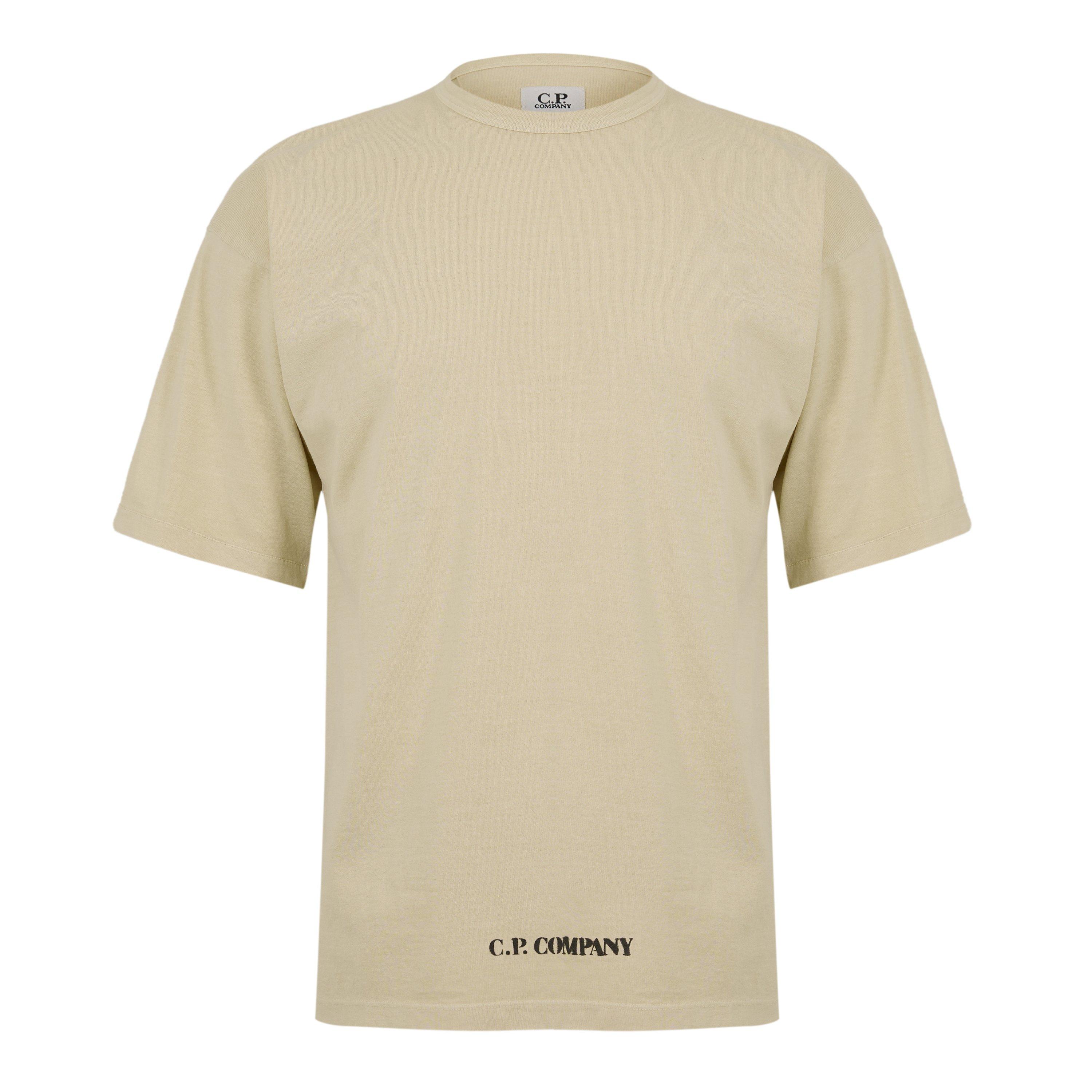 Cp Company Men's Cp Back Logo Ts Sn61 - Frozen Dew 114 - XL (52)