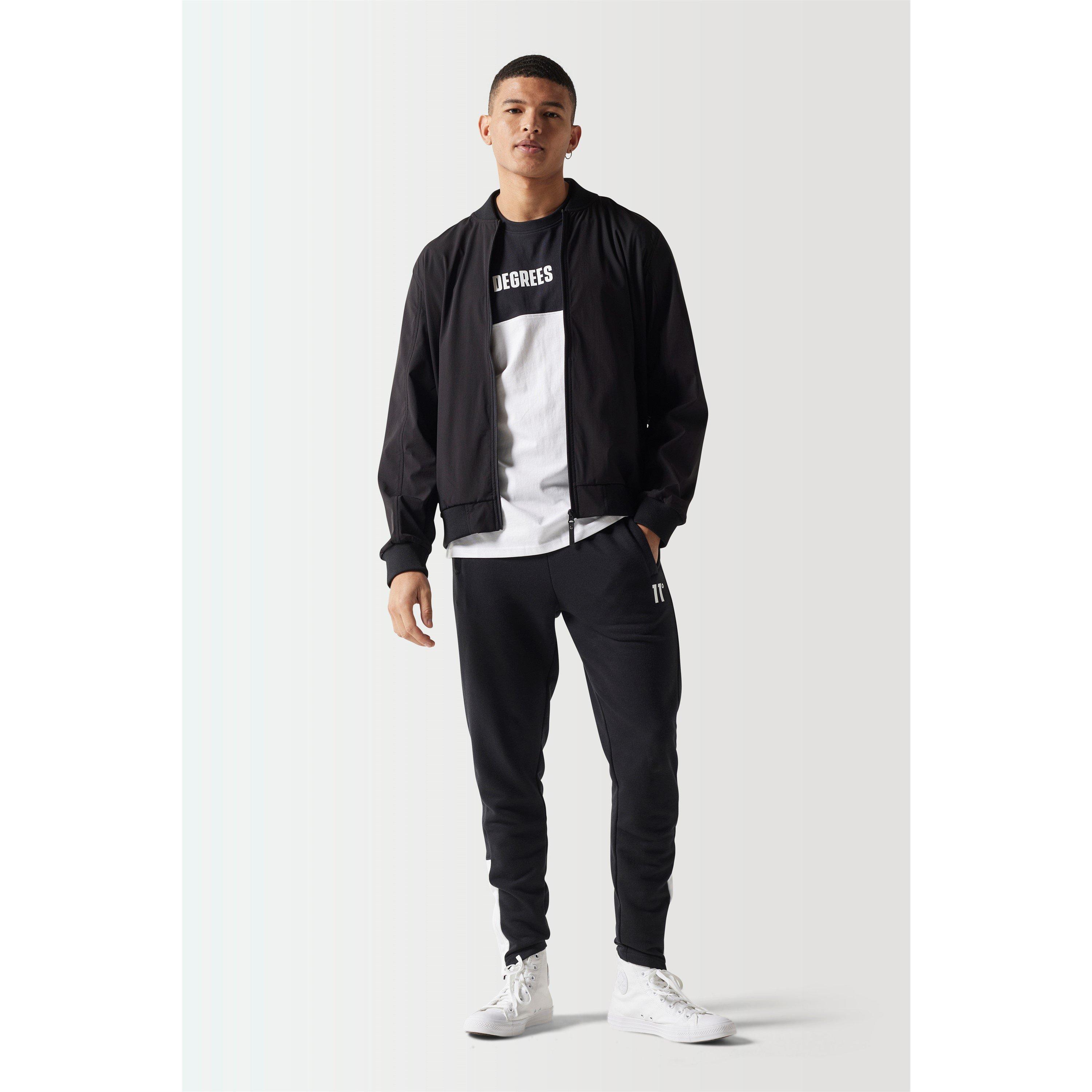 White/Black - 11 Degrees - Colour Block T-Shirt - White / Black - 5