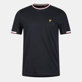 Lyle and Scott Lyle Half Tipped Tee Sn54