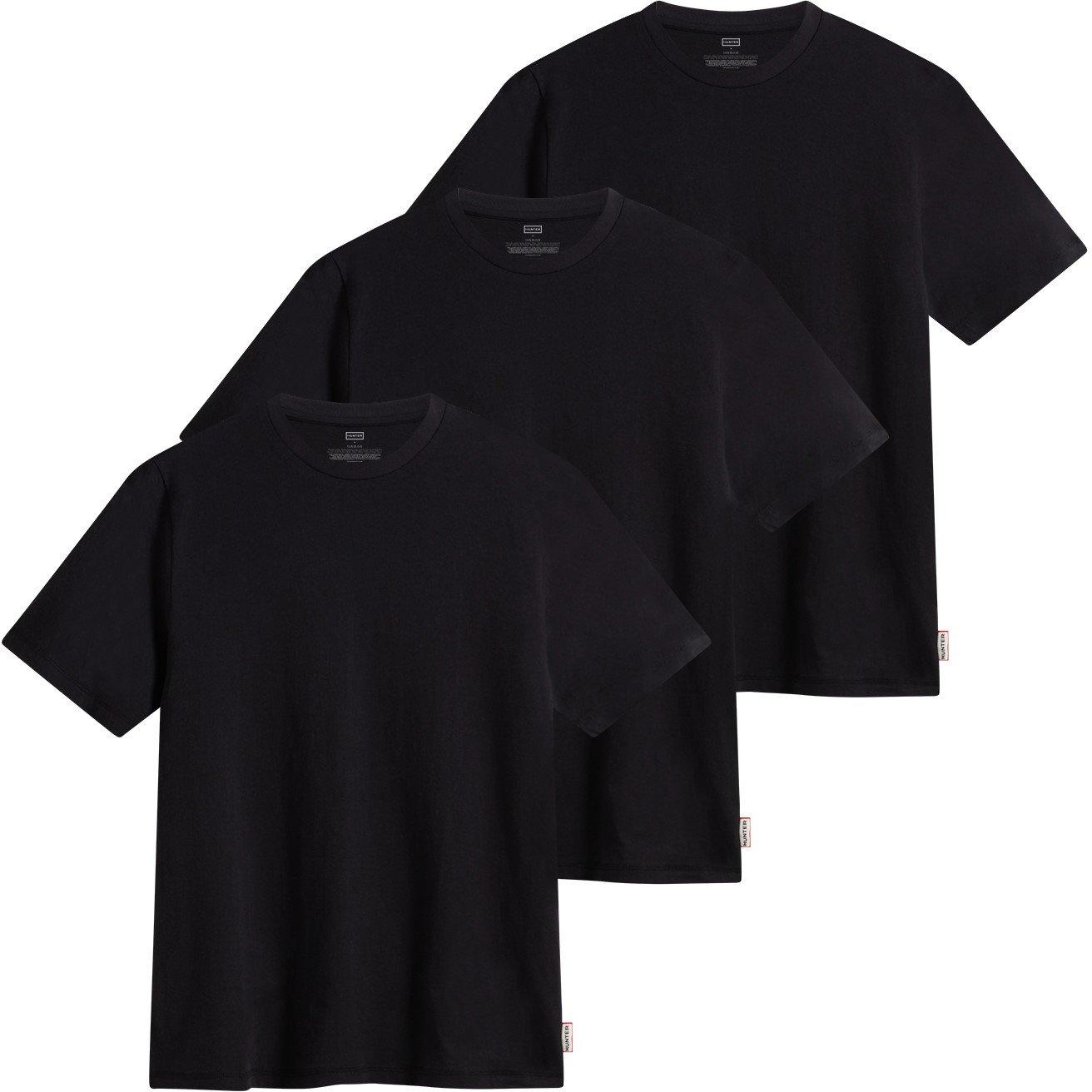 Jet Black - Hunter - 3 Pack Crew Neck T-Shirts Mens - 1