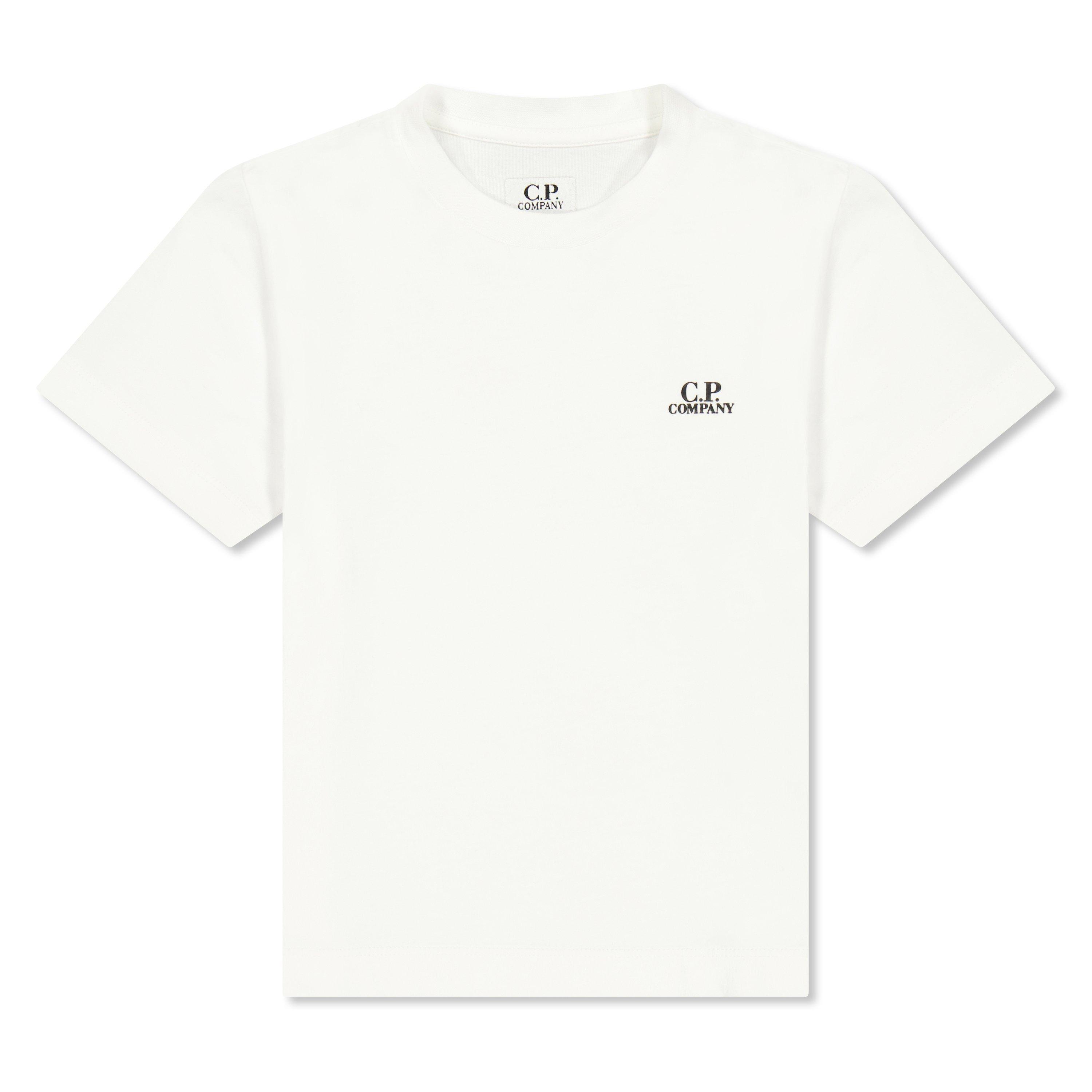 Cp Company Boys Kids' T-Shirt - Gauze Wht 10135 - 14 Yrs