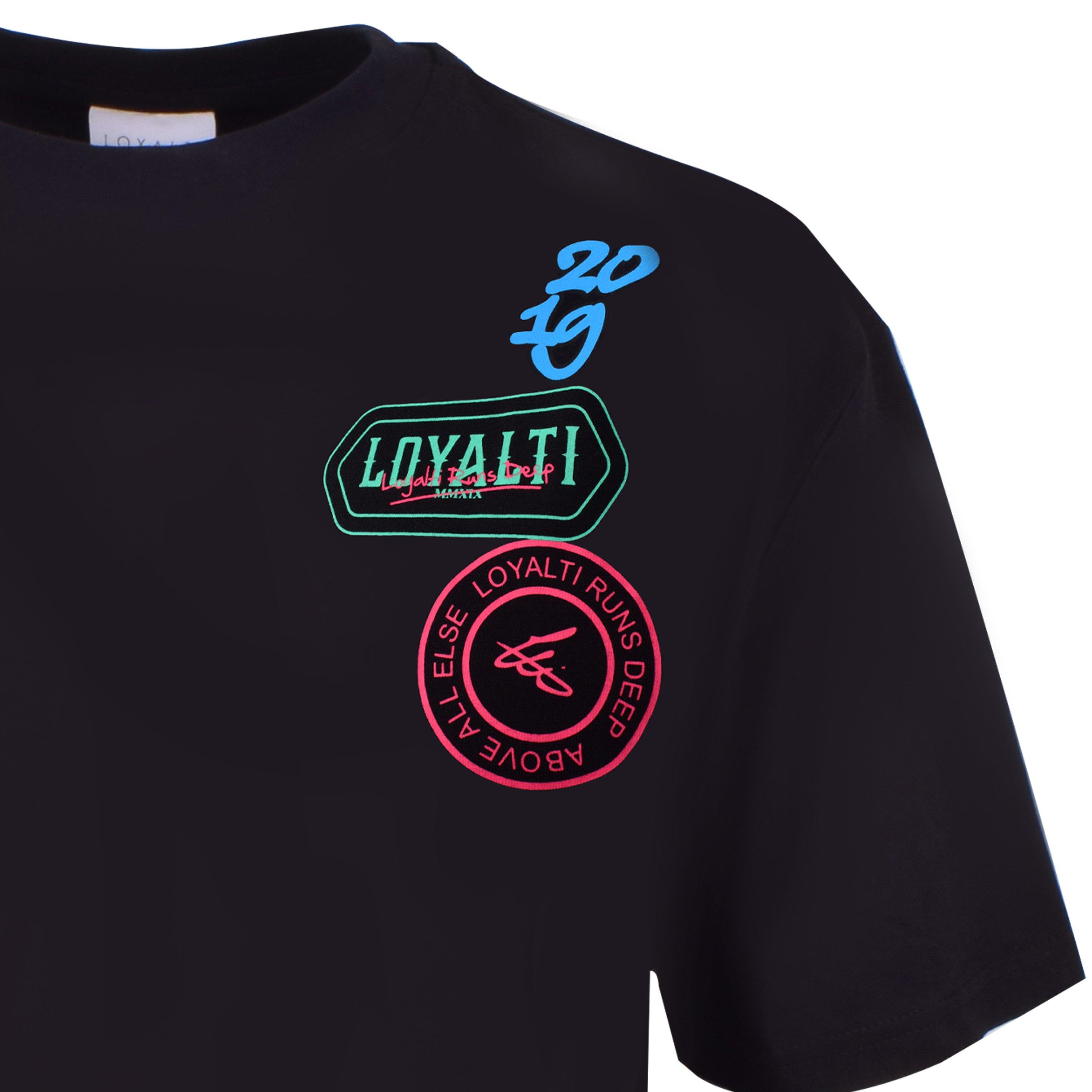 Nero - Loyalti - Neon Badge Regular Fit T-Shirt - 4