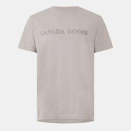 Canada Goose Mens Logo Cotton T Shirt