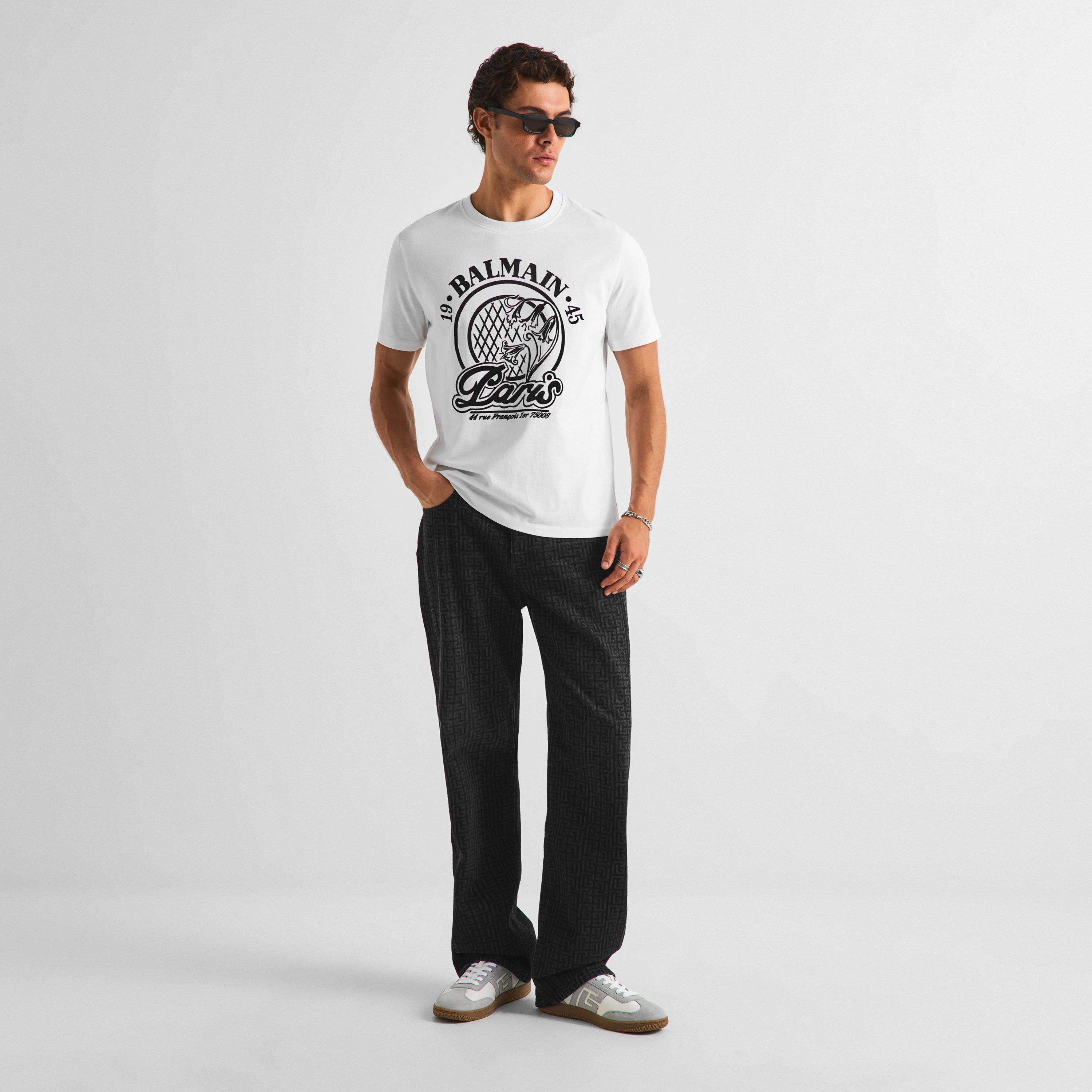 White - Balmain - Balmain Flock Tee Sn64 - 5