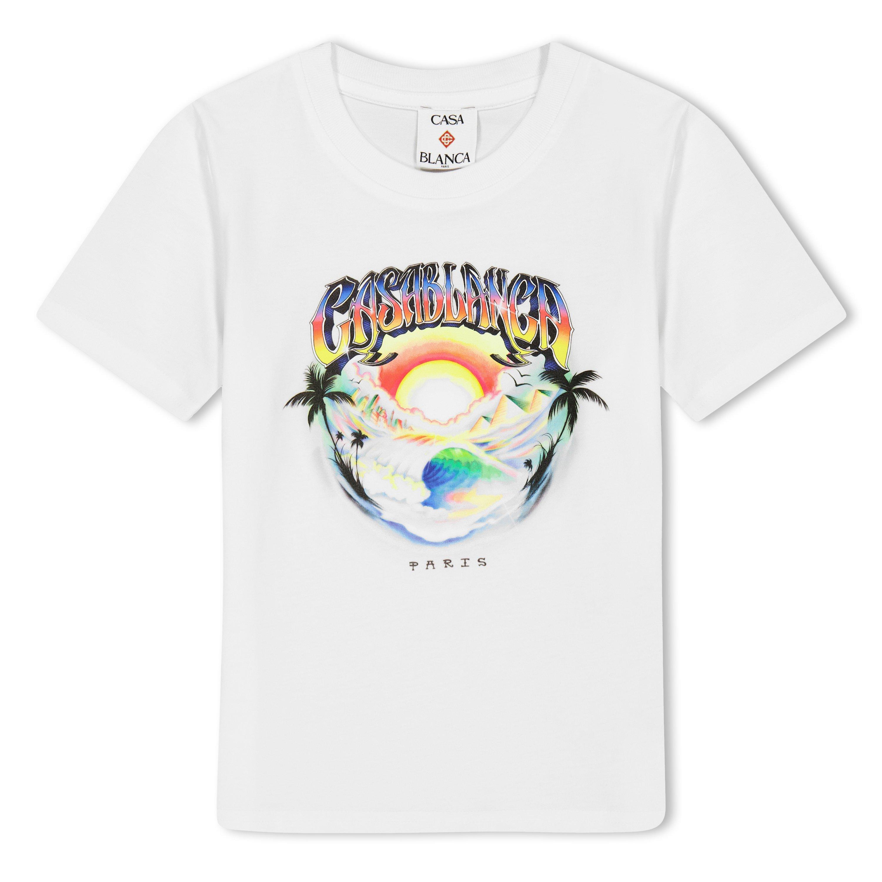 White - Casablanca - Casa Lgo Print Tee Jn63 - 1