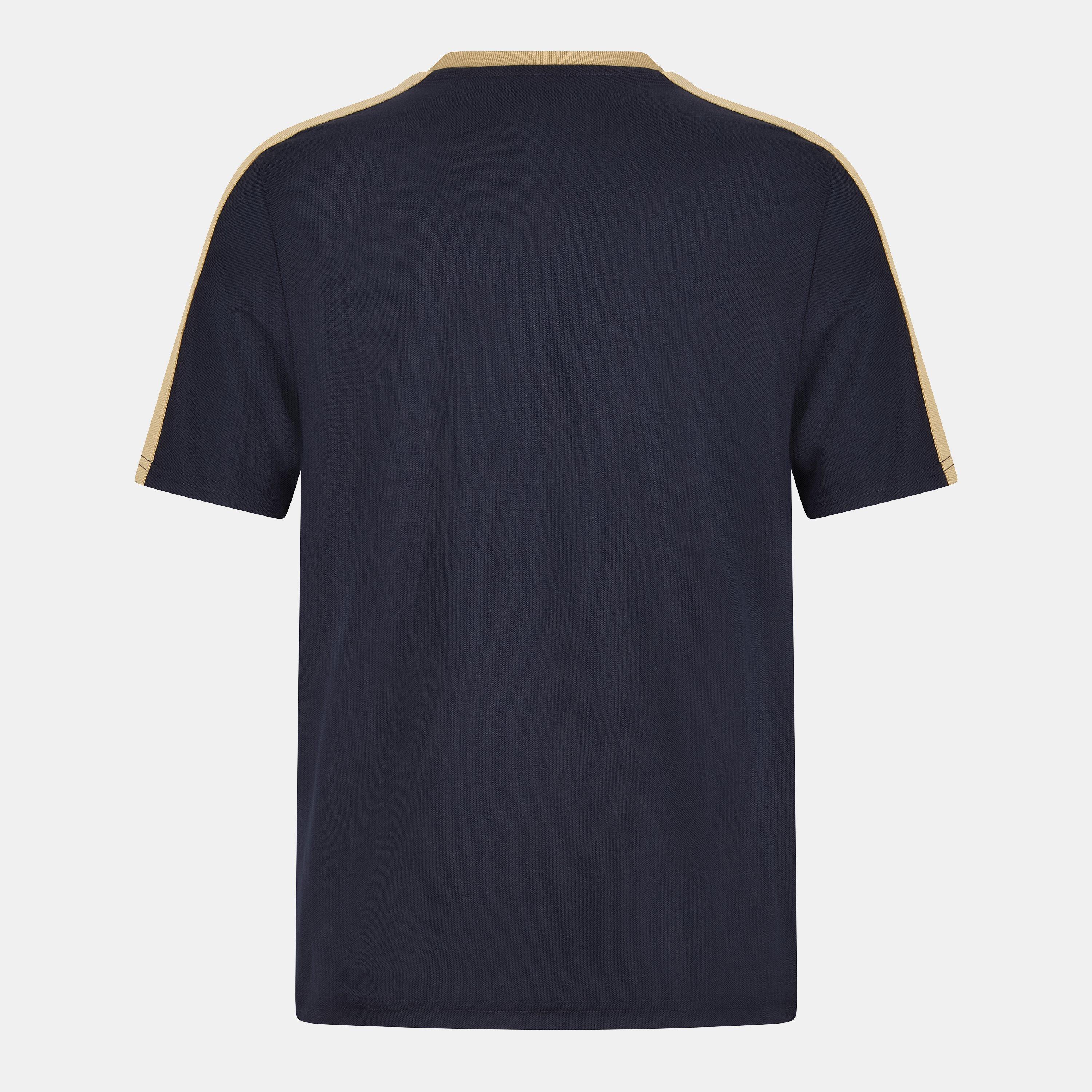 Dark Navy - Lyle and Scott - Men's Regular Fit Contrast T-Shirt - 2