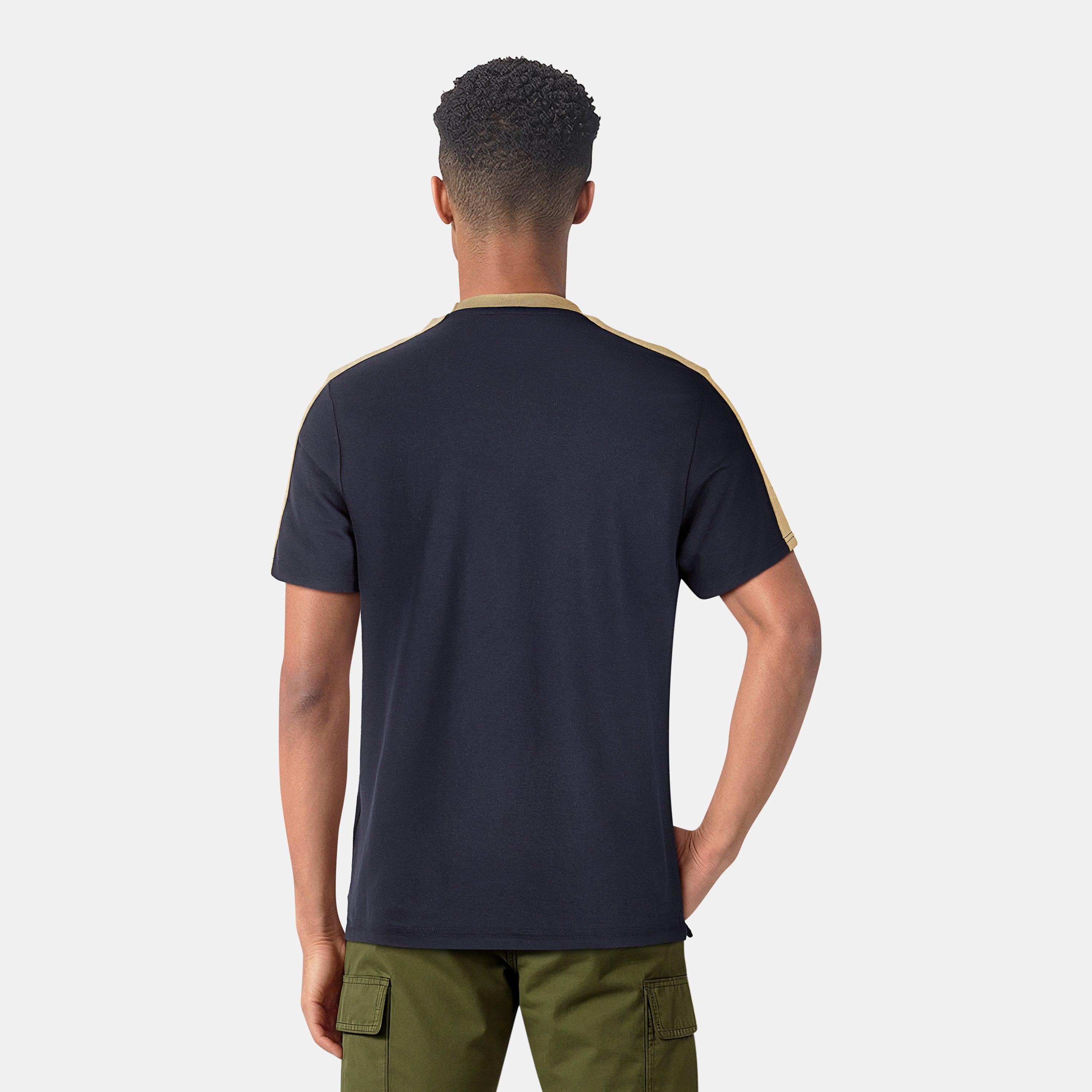 Dark Navy - Lyle and Scott - Men's Regular Fit Contrast T-Shirt - 4
