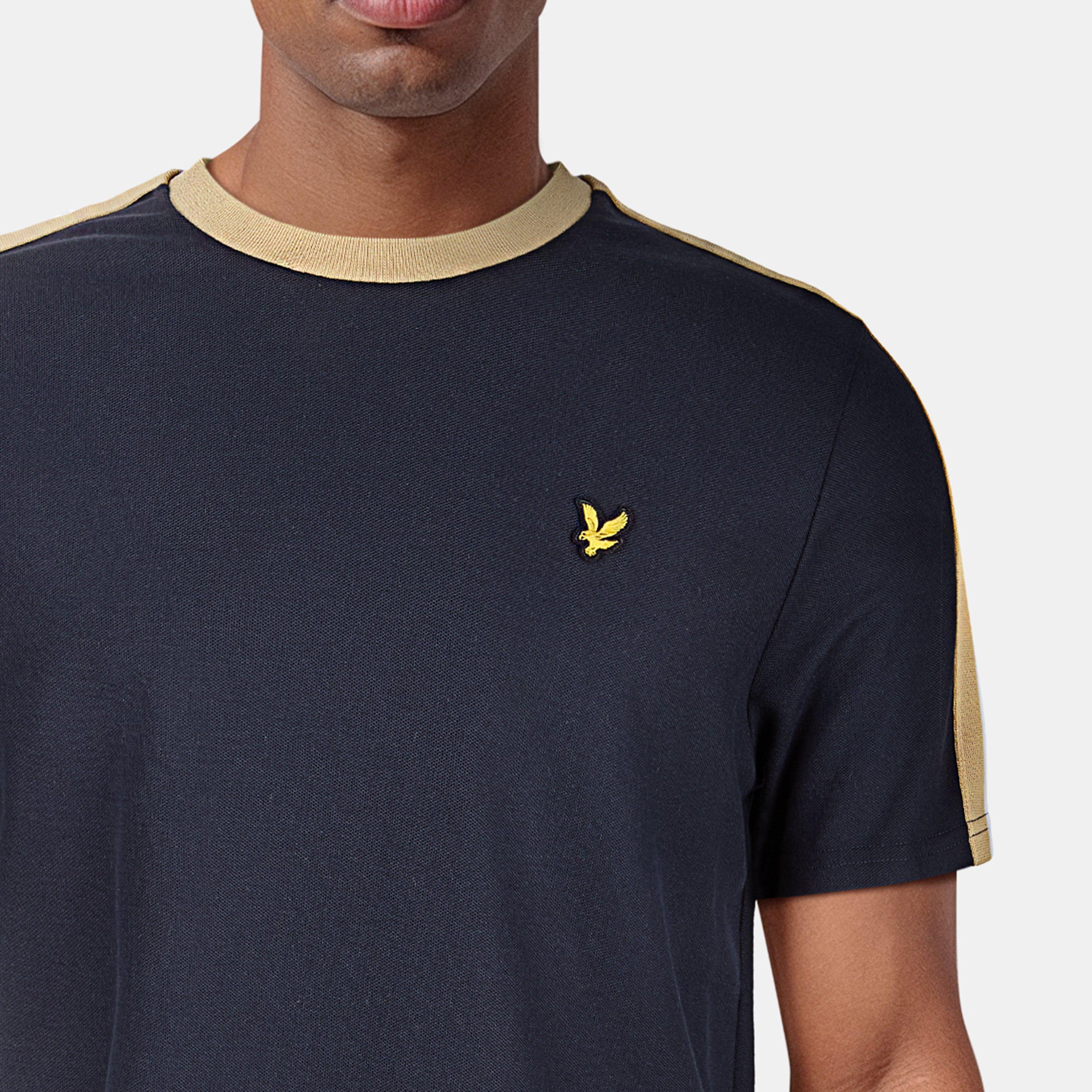 Dark Navy - Lyle and Scott - Men's Regular Fit Contrast T-Shirt - 5