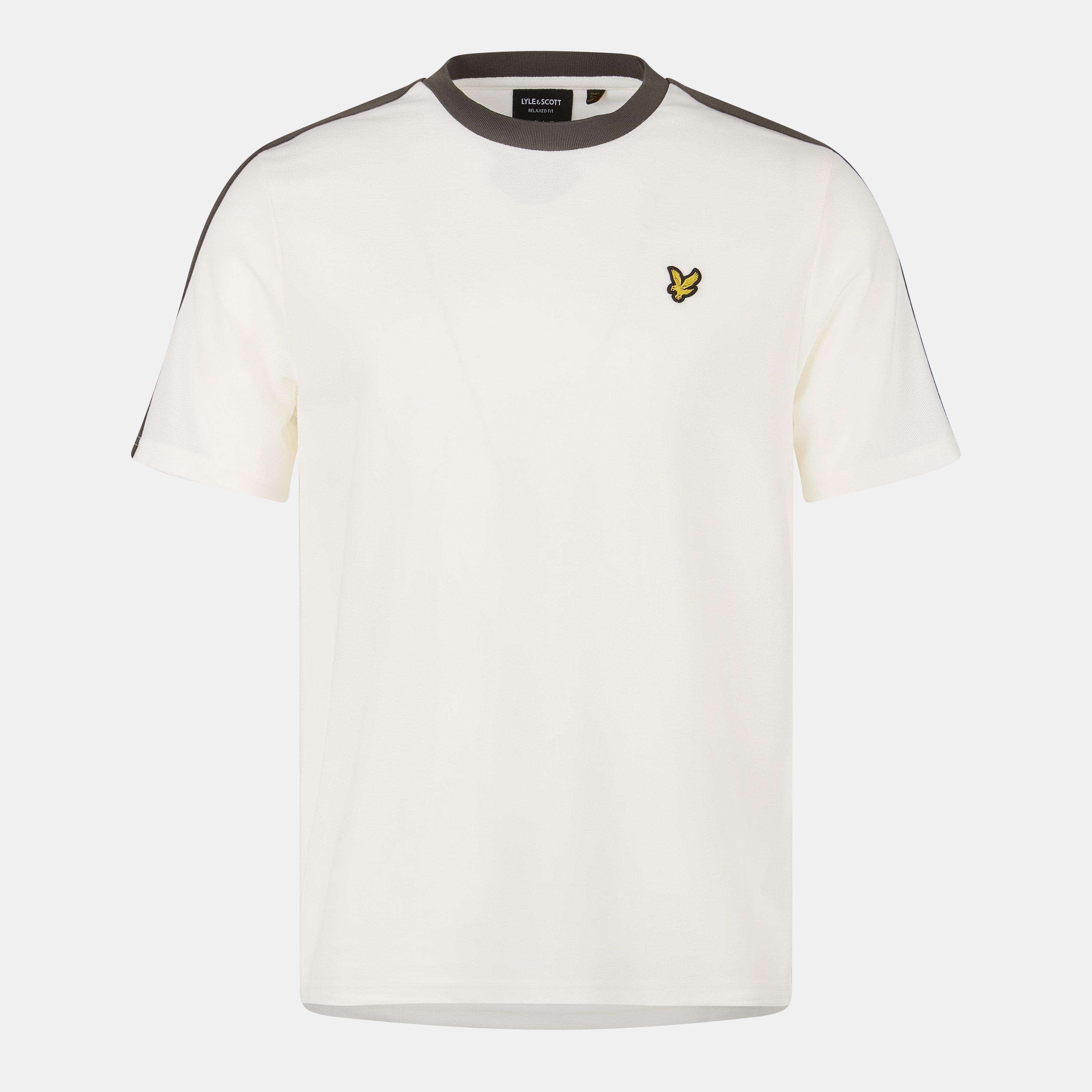 Natural - Lyle and Scott - Men's Regular Fit Contrast T-Shirt - 1