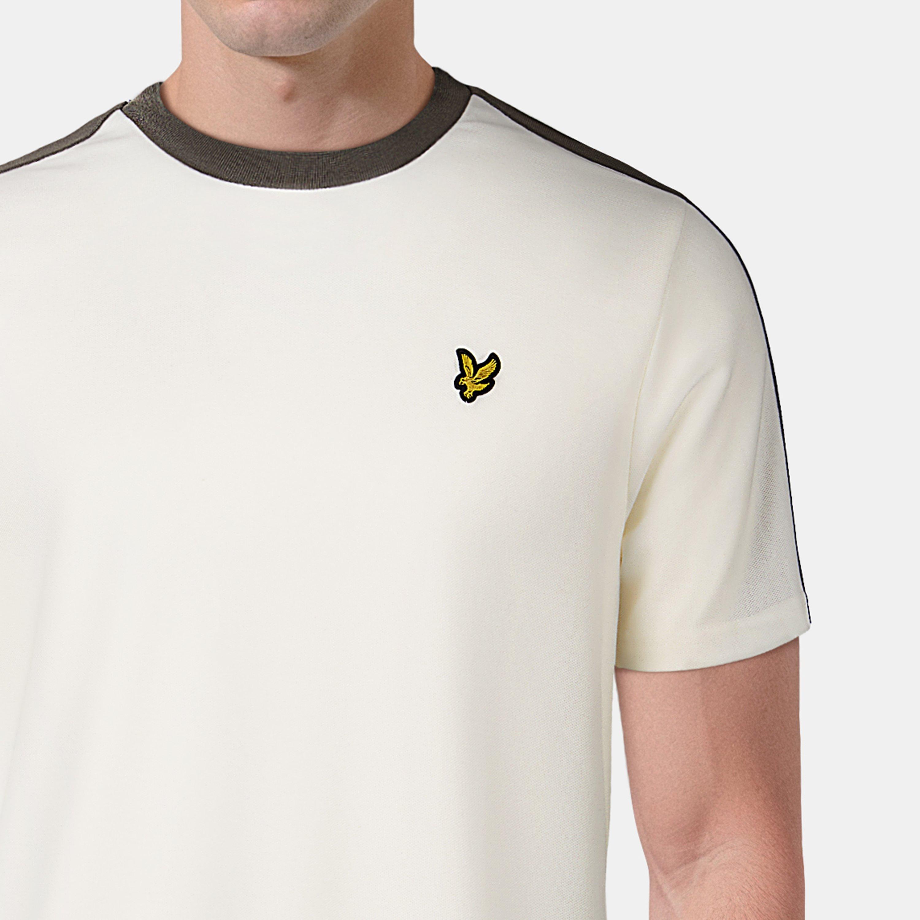  Natural - Lyle and Scott - Men's Regular Fit Contrast T-Shirt - 5