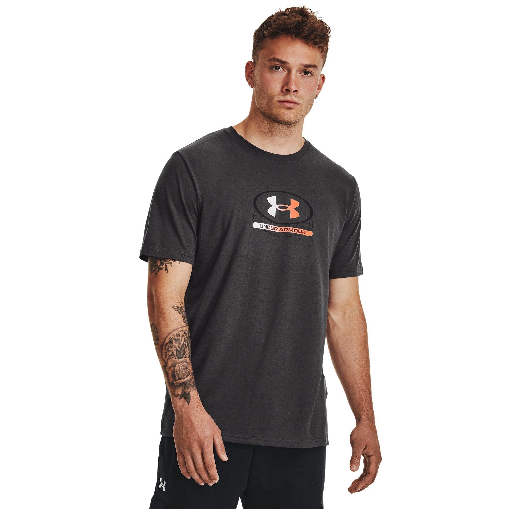Jet Gray/White - Under Armour - Men's GLOBAL LOCKERTAG Short-Sleeve Regular Fit T-Shirt - 2