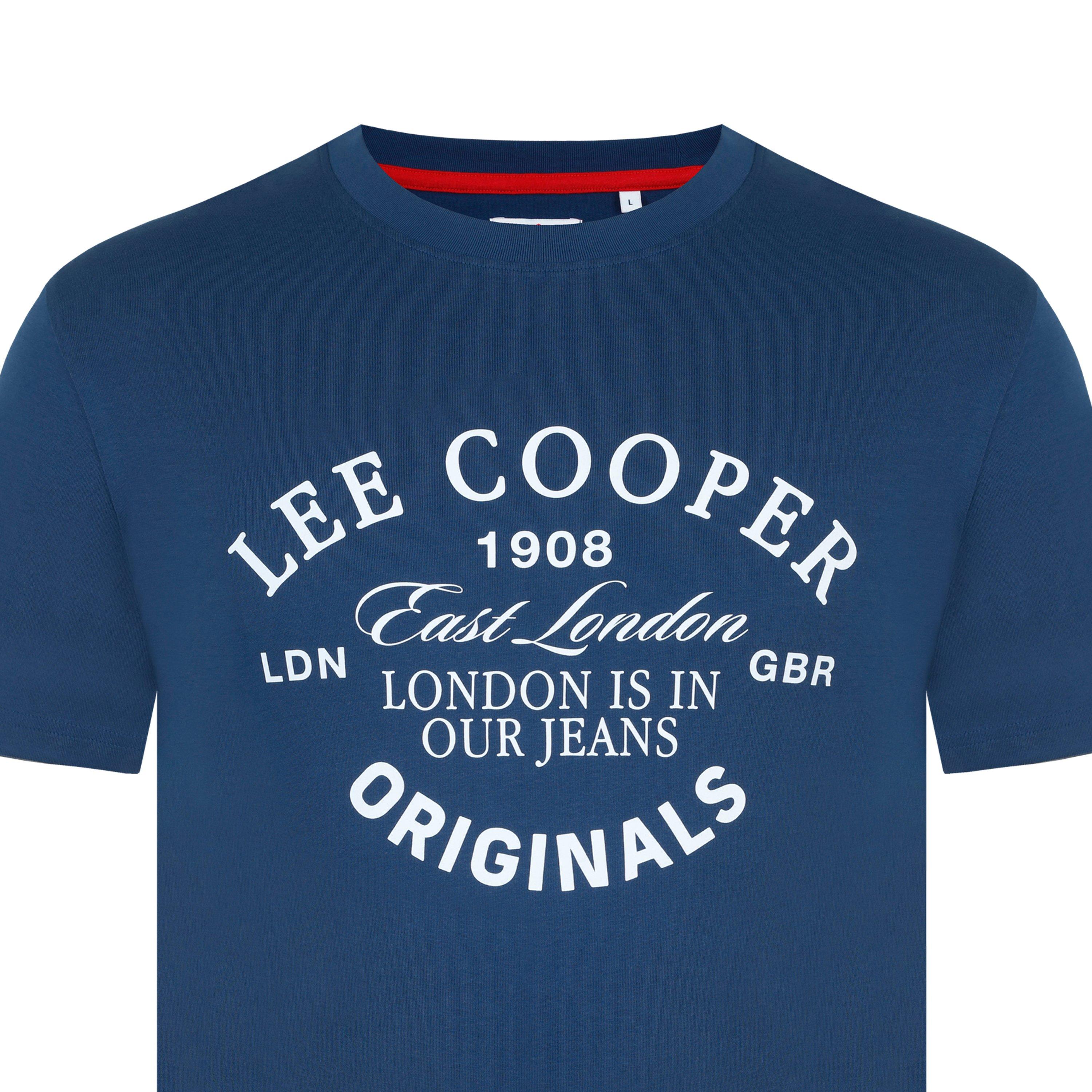 Vintage-Blau - Lee Cooper - T-Shirt Mens - 4