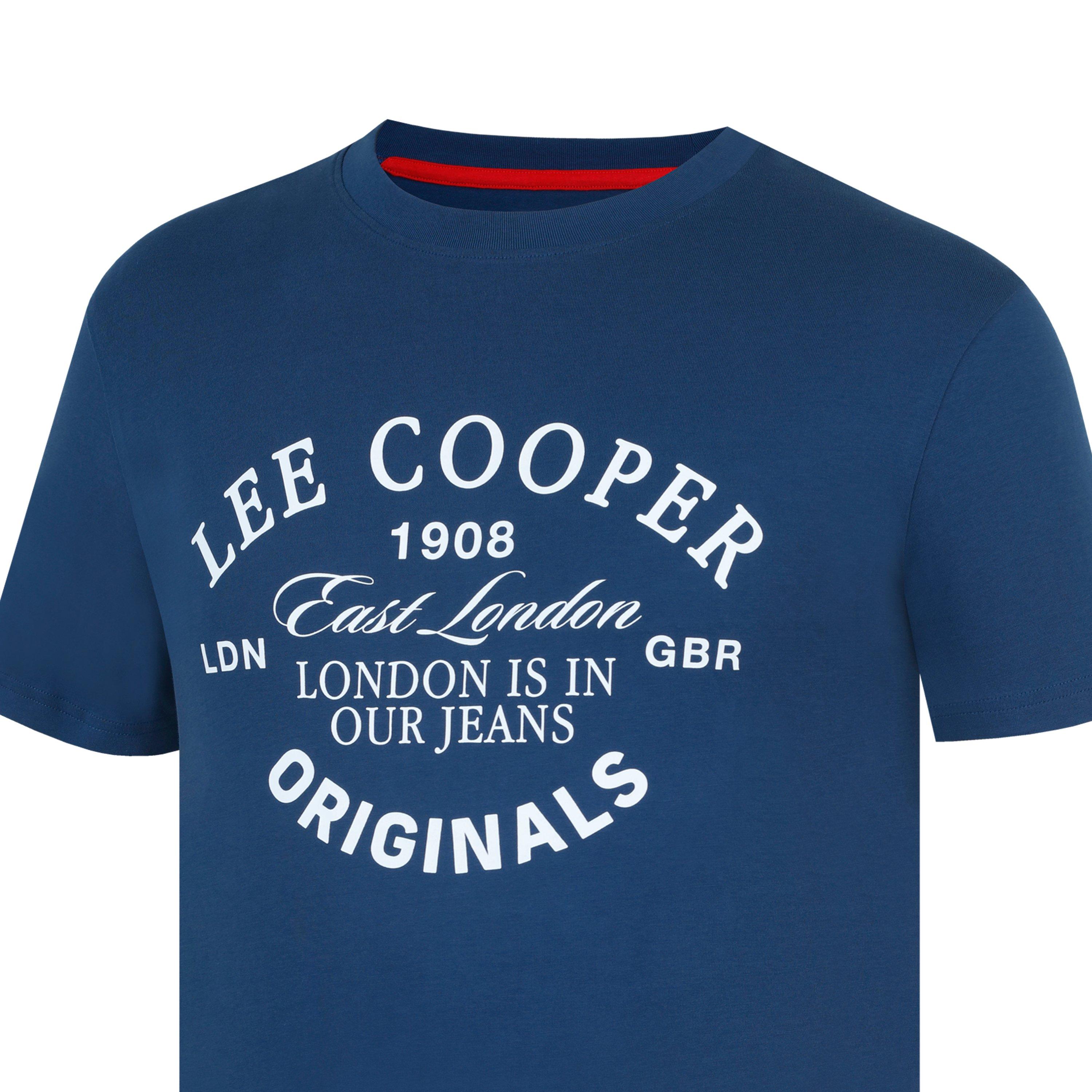 Vintage-Blau - Lee Cooper - T-Shirt Mens - 5