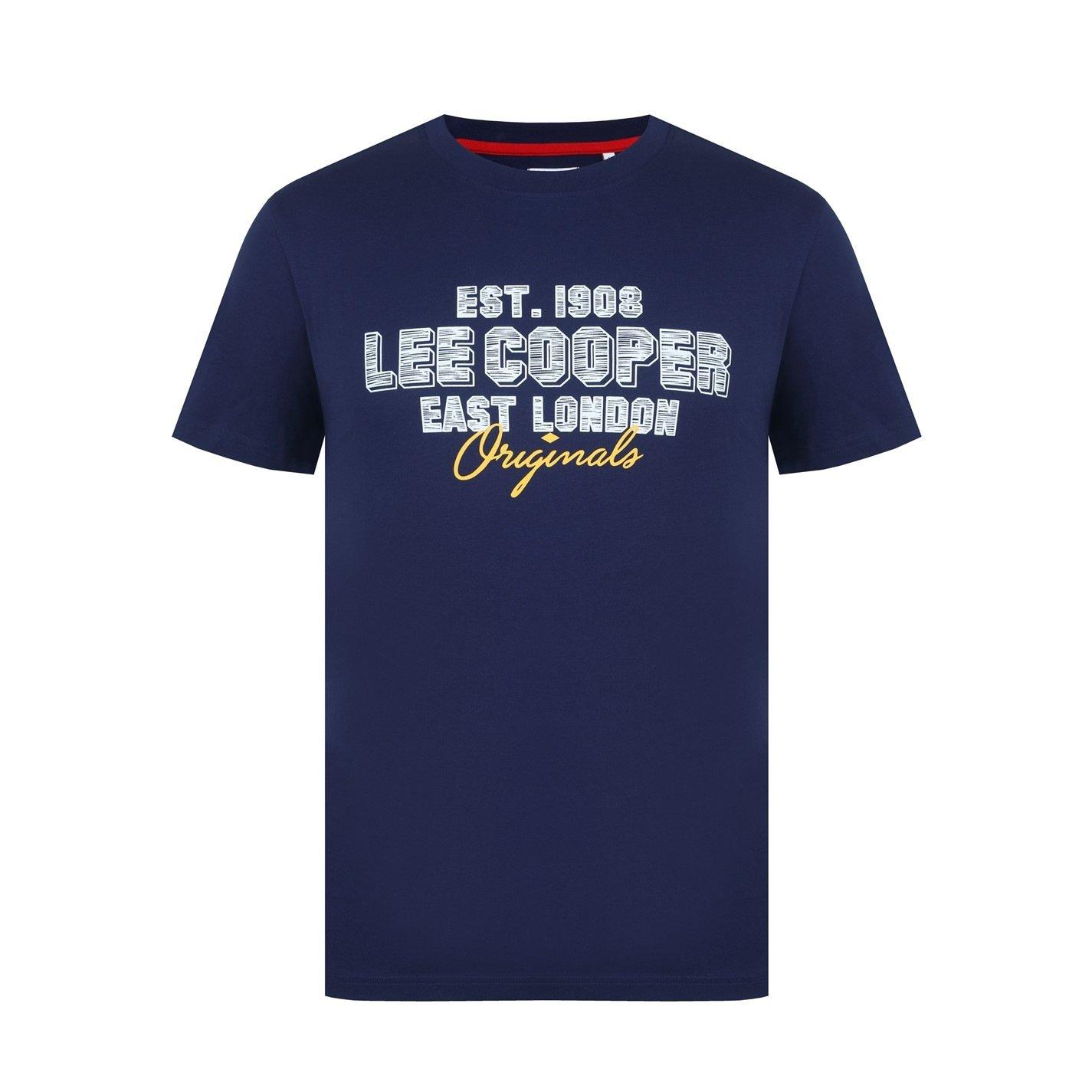 Navy - Lee Cooper - T-Shirt Mens - 1