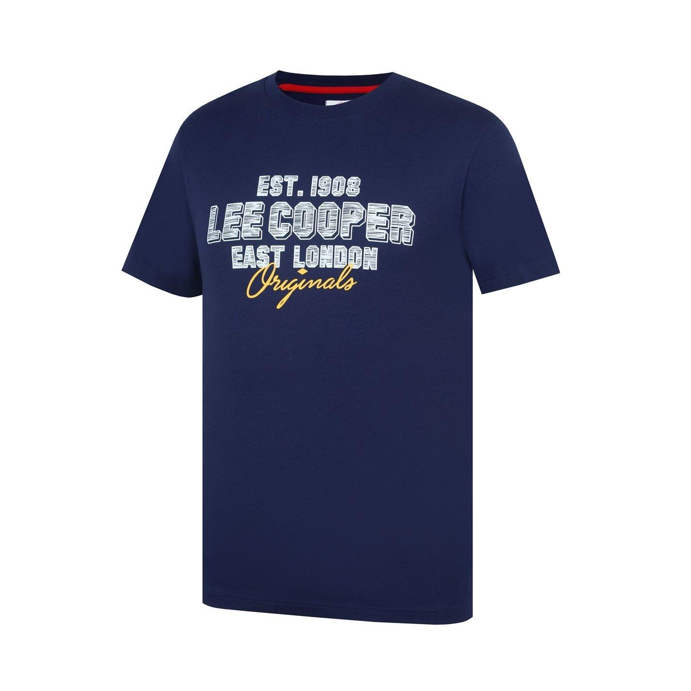Marineblå - Lee Cooper - Cooper T-Shirt Mens - 3