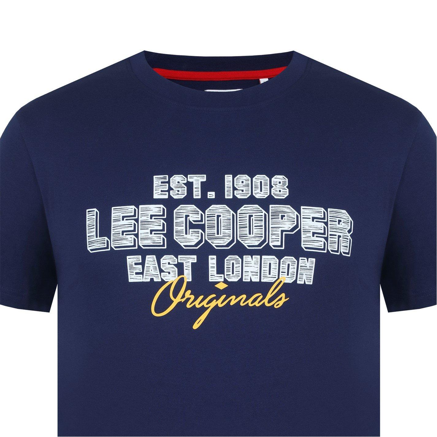 Marineblå - Lee Cooper - Cooper T-Shirt Mens - 4