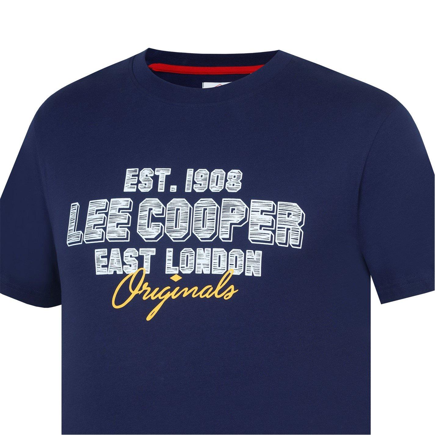 Marineblå - Lee Cooper - Cooper T-Shirt Mens - 5