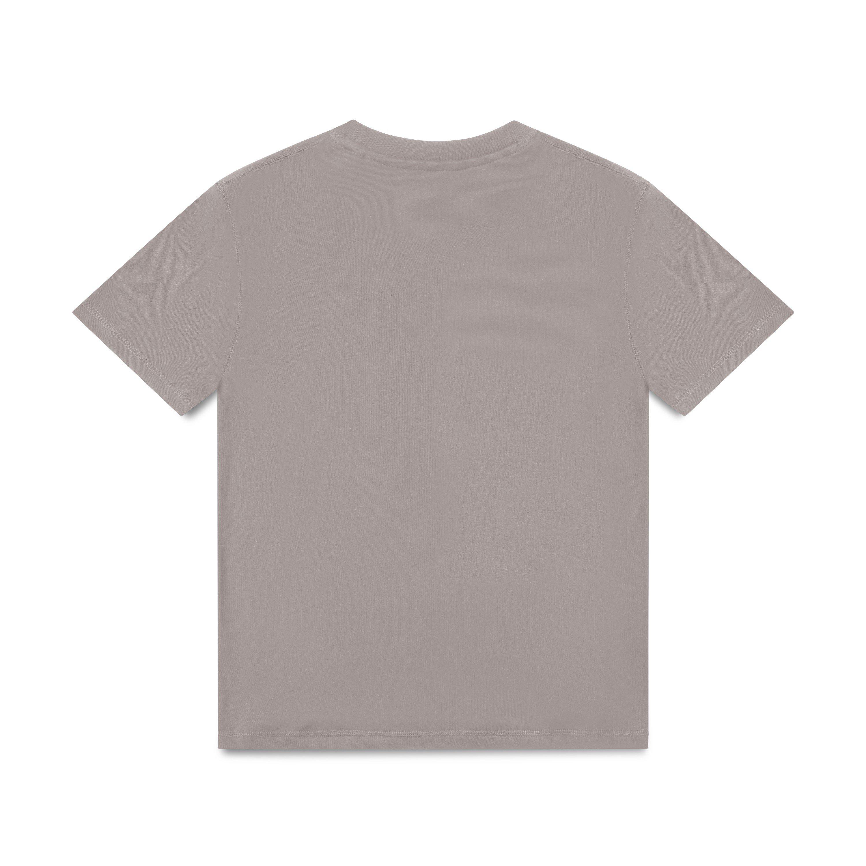 Grey - Christian Rose - Men's Left-Chest Paint-Splat Plate Cotton Oversized-Fit T-Shirt - 2