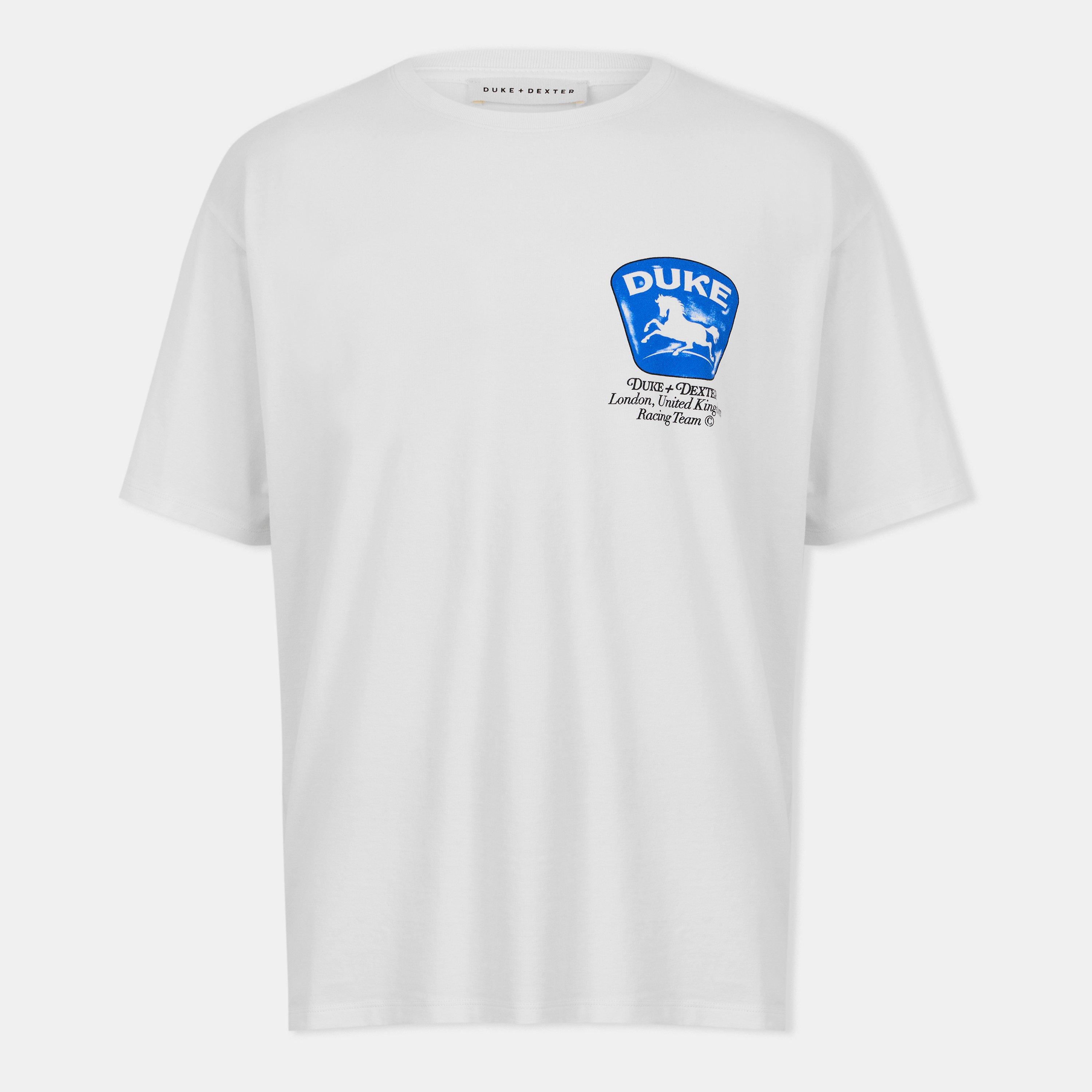 Duke And Dexter Men's Oversized T-Shirt - Vintage White - Medium