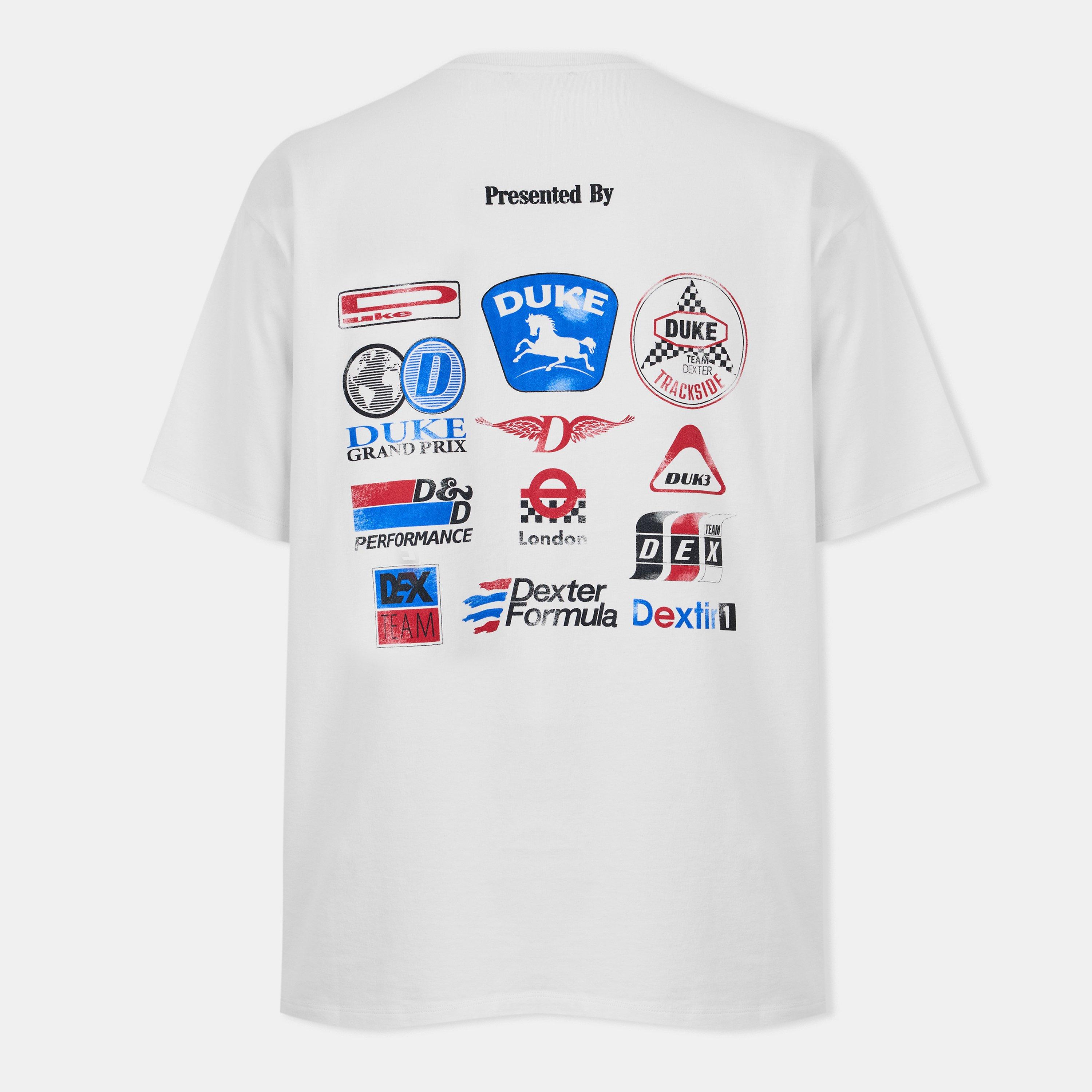 Vintage White - Duke and Dexter - Men's Oversized T-Shirt - 2