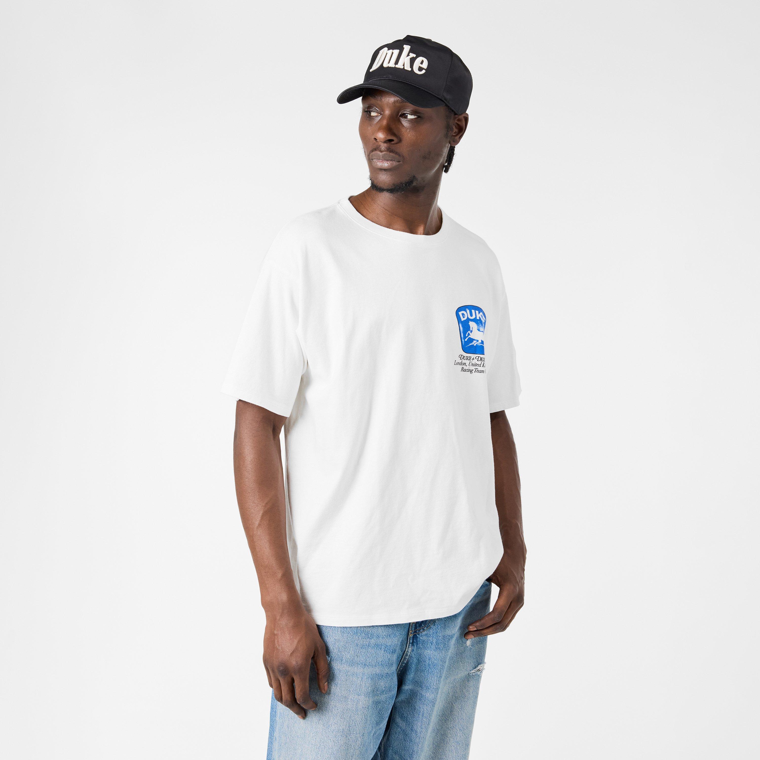 Vintage White - Duke and Dexter - Men's Oversized T-Shirt - 3