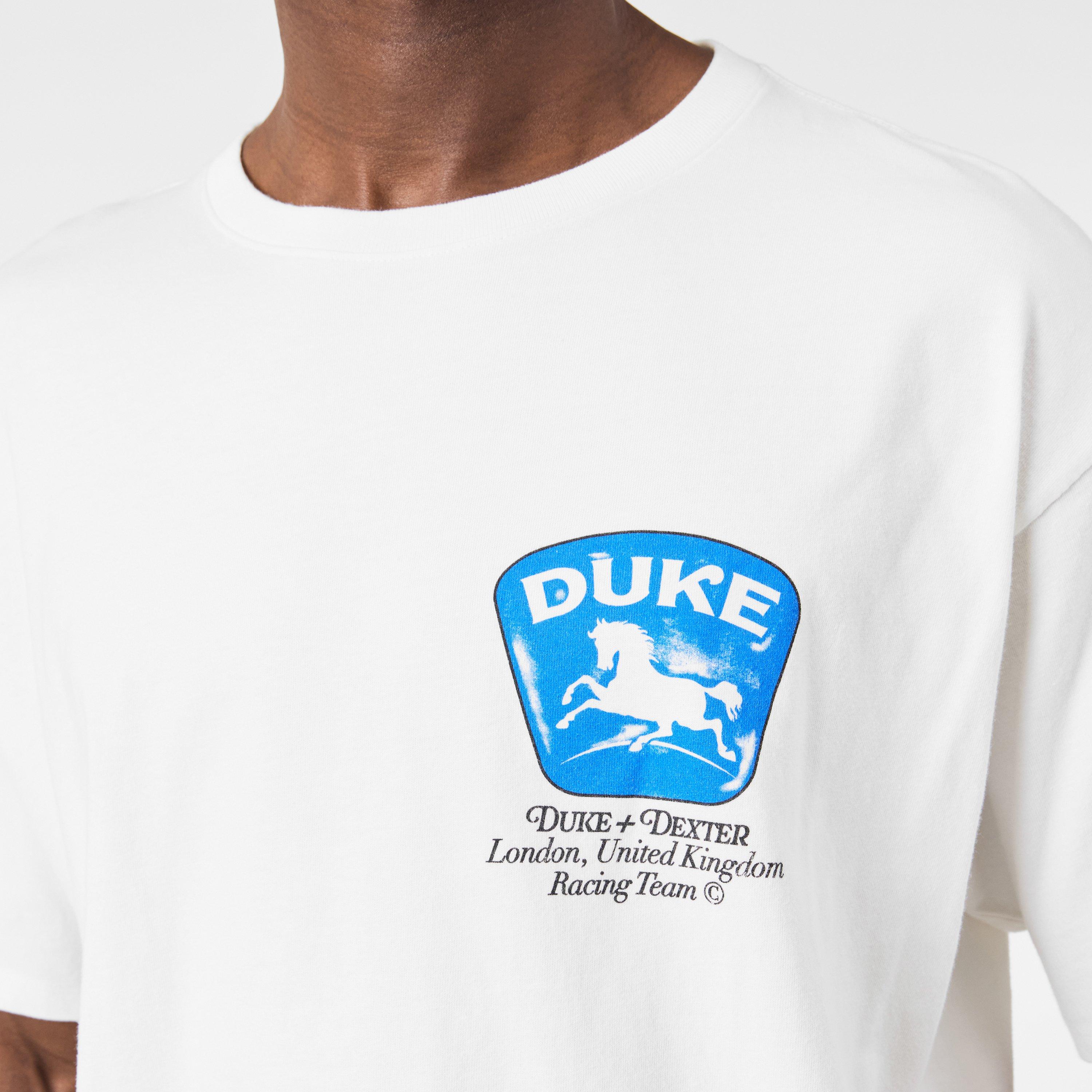 Vintage White - Duke and Dexter - Men's Oversized T-Shirt - 5
