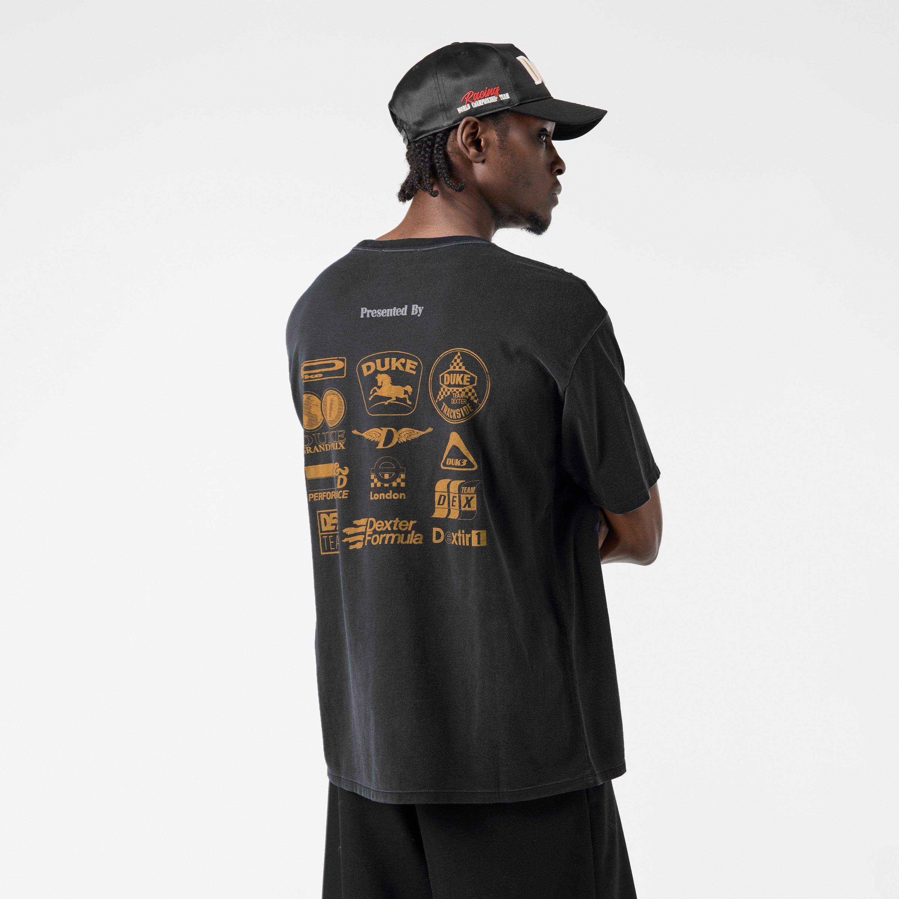Black Yellow - Duke and Dexter - Men's Oversized T-Shirt - 4