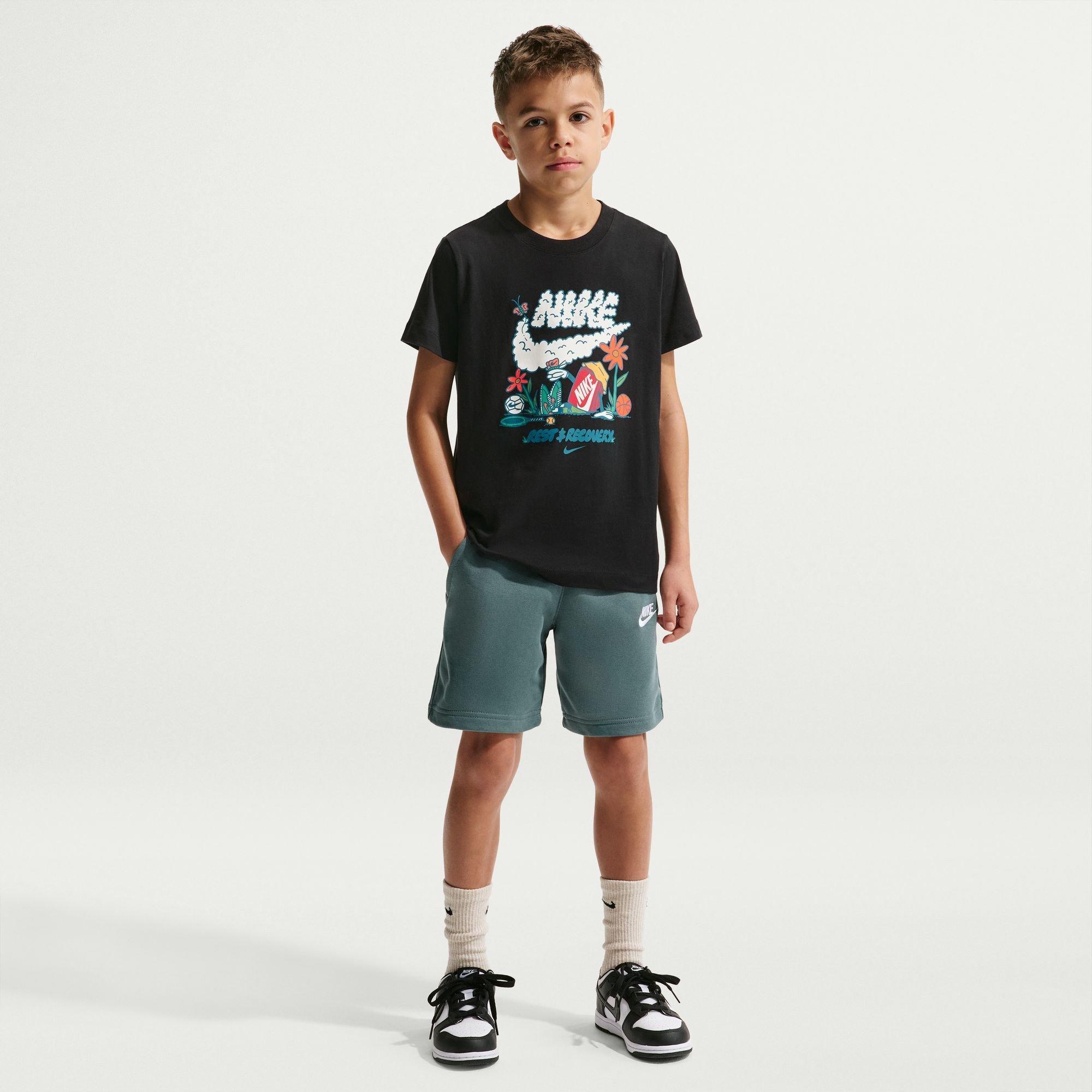 Black - Nike - Kids' Boxy T-Shirt - 5