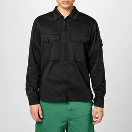 Stone Island Stretch Cotton Satin Overshirt