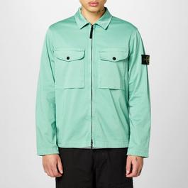 Stone Island Stretch Cotton Satin Overshirt