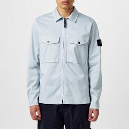 Stone Island Stretch Cotton Satin Overshirt