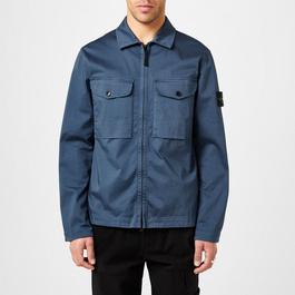 Stone Island Stretch Cotton Satin Overshirt