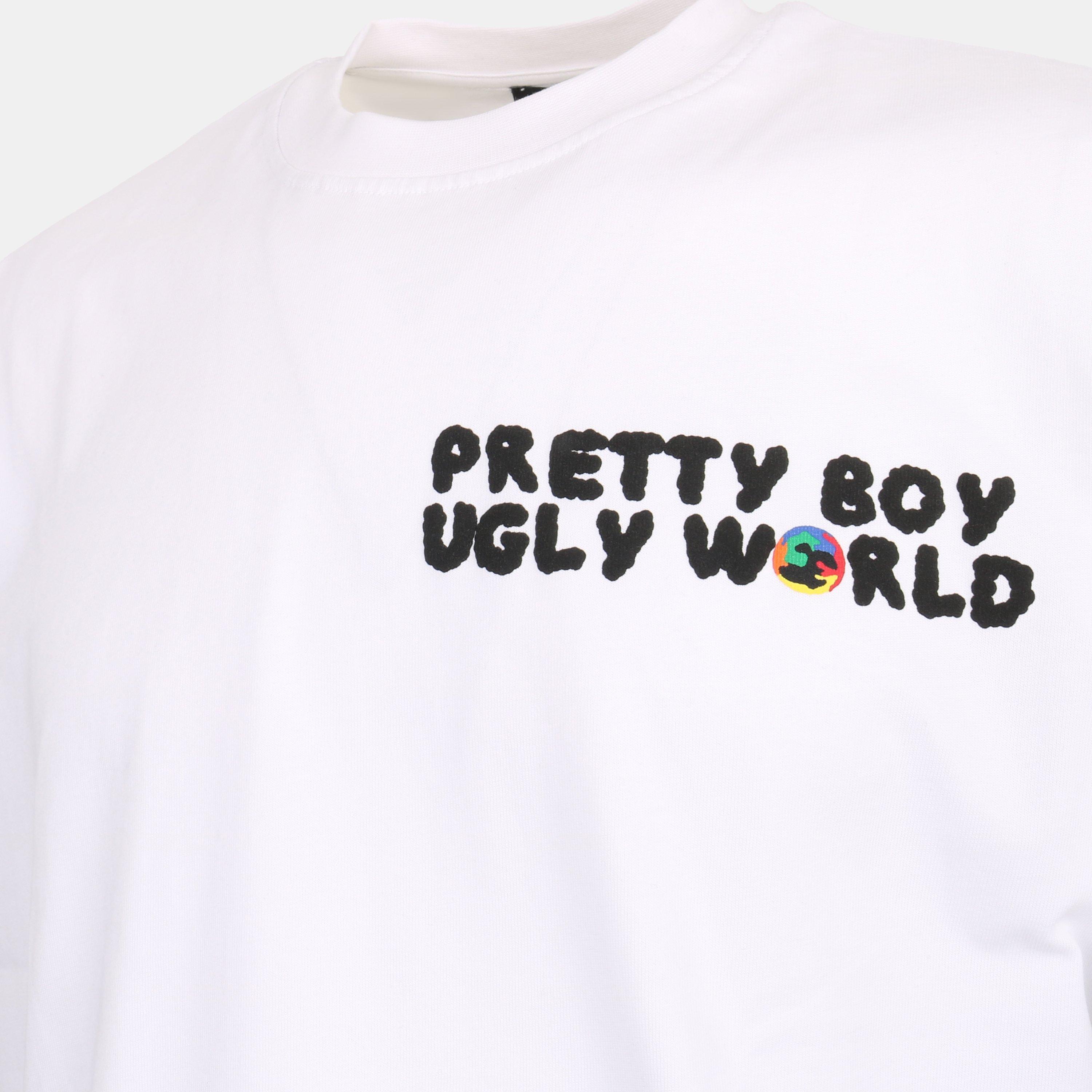 White/Multi - Pretty Boy Ugly World - Men's Regular Fit T-Shirt - 4