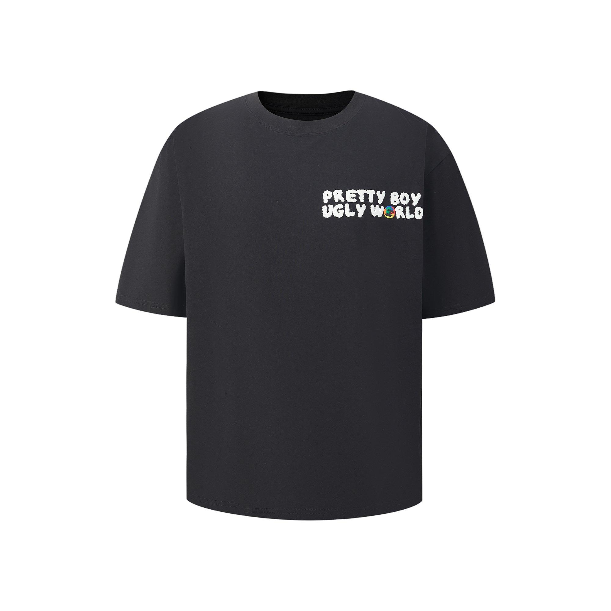 Black/Multi - Pretty Boy Ugly World - The Pretty Boy Ugly World Regular Fit T-Shirt Mens - 1